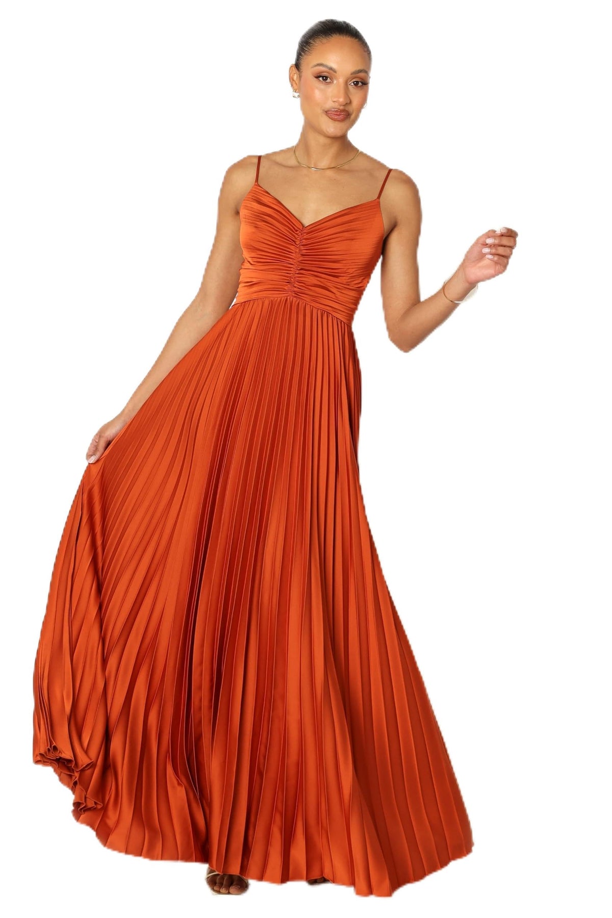 Petal & Pup Women's Naira Pleated Maxi Dress