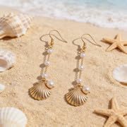 Beach Earrings for Women Tropical Jewelry Starfish Earrings Ocean Sea Jewelry Summer Vacation Accessories for Women