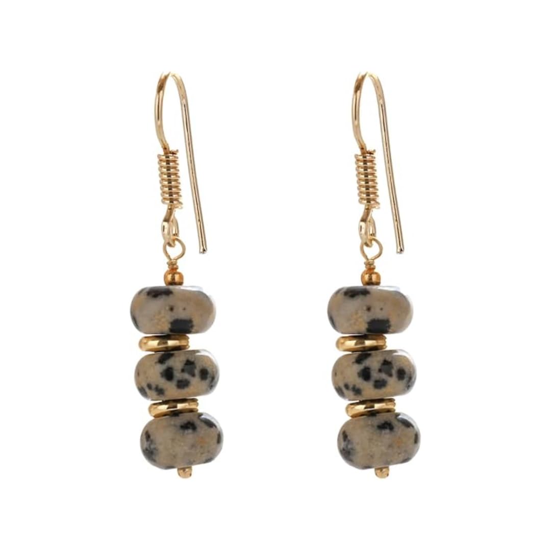 Gempires Beaded Gemstone Dangle Earrings for Women, Boho Gold Birthstone | 20+ natural stones & birthstones | Hypoallergenic gold-plated brass | Lightweight handmade boho drops