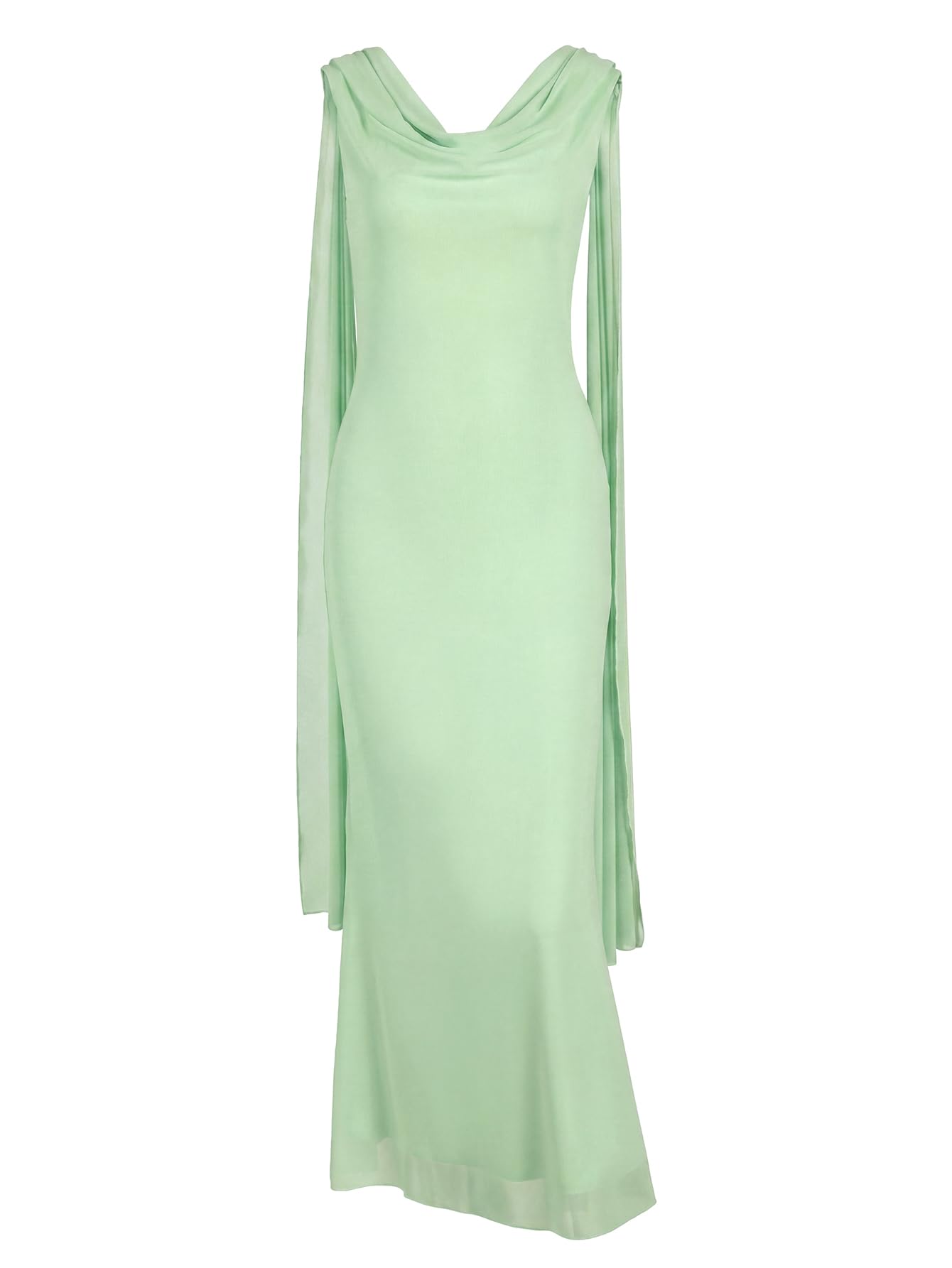 Parthea Women's Summer Formal Wedding Guest Dresses | Sleeveless Backless Maxi Bodycon Dress Long Elegant Evening Party Cocktail Grown