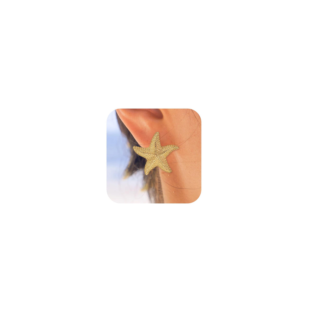 Starfish Earrings Gold Shell Dangle Earrings Women Beach Fashion Summer Beach Vacation Essentials Outfits for Women Beachy Ocean Jewelry Gifts
