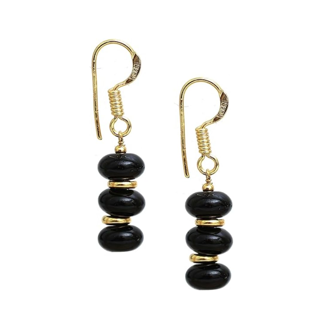 Gempires Beaded Gemstone Dangle Earrings for Women, Boho Gold Birthstone | 20+ natural stones & birthstones | Hypoallergenic gold-plated brass | Lightweight handmade boho drops