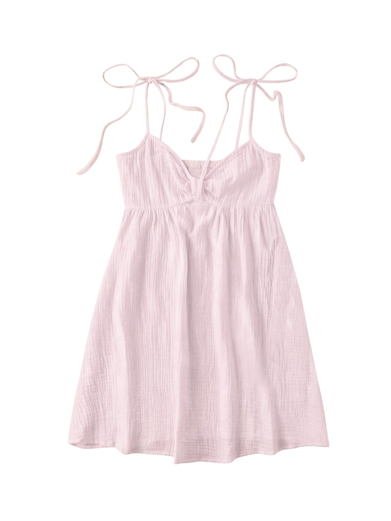 SOLY HUX Women's Summer Mini Sun Dress Cami Tie Shoulder Babydoll Dresses | A Line, Y2k, Cute, Casual, Babydoll Dresses
