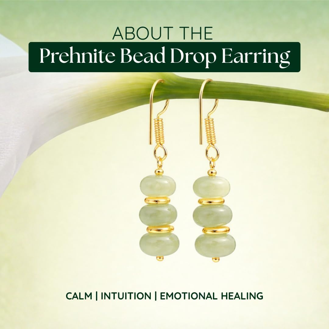 Gempires Beaded Gemstone Dangle Earrings for Women, Boho Gold Birthstone | 20+ natural stones & birthstones | Hypoallergenic gold-plated brass | Lightweight handmade boho drops