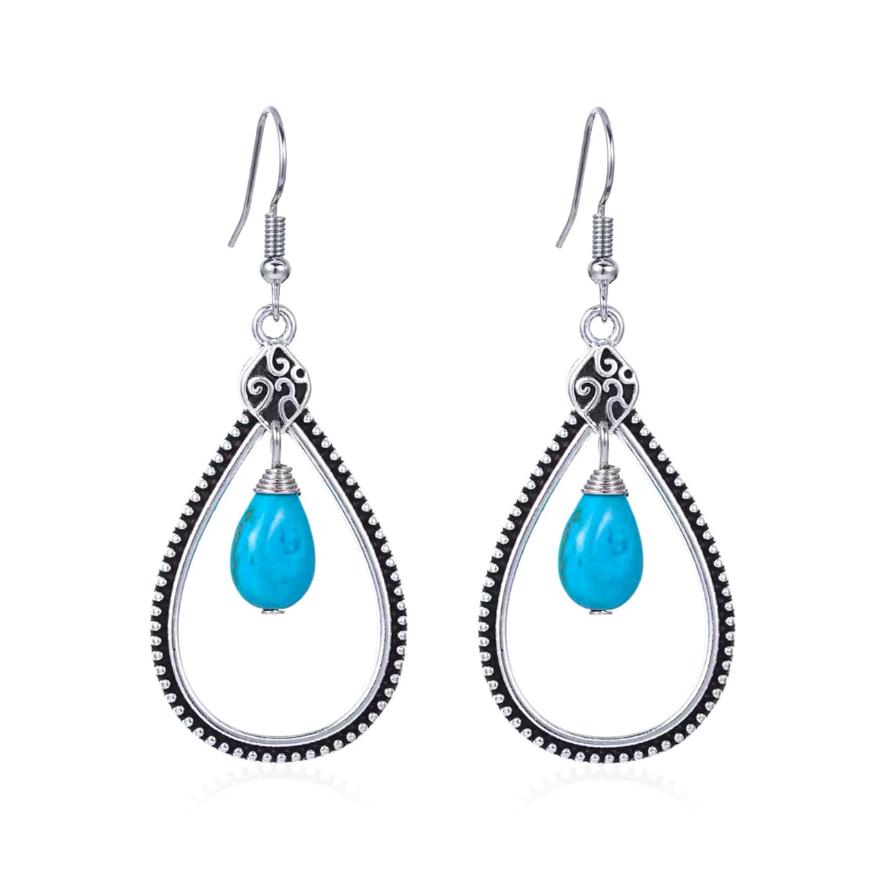 Silver/Gold Boho Dangle Statement Earrings for Women Trendy,Handmade Vintage Dainty Cute Long Drop Summer Earrings,fashion Accessories Jewelry Gifts