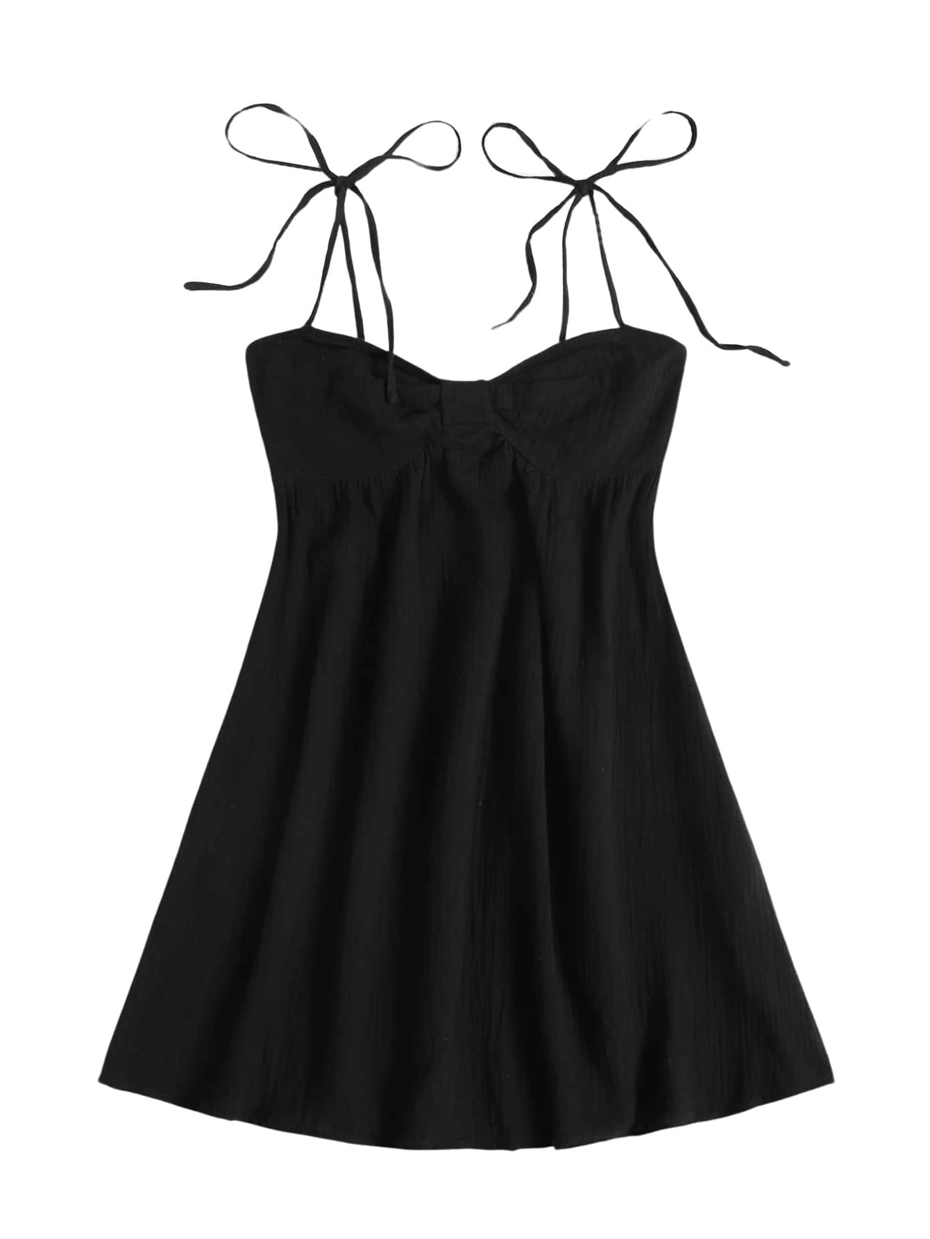 SOLY HUX Women's Summer Mini Sun Dress Cami Tie Shoulder Babydoll Dresses | A Line, Y2k, Cute, Casual, Babydoll Dresses