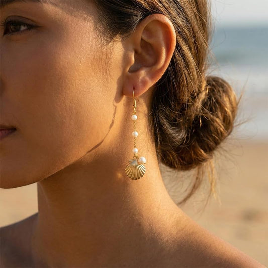 Beach Earrings for Women Tropical Jewelry Starfish Earrings Ocean Sea Jewelry Summer Vacation Accessories for Women