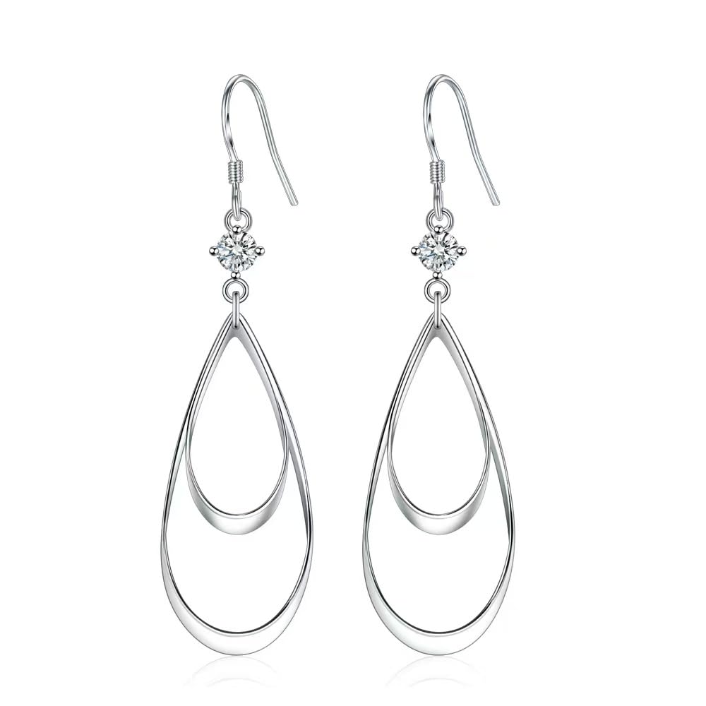 Silver/Gold Boho Dangle Statement Earrings for Women Trendy,Handmade Vintage Dainty Cute Long Drop Summer Earrings,fashion Accessories Jewelry Gifts