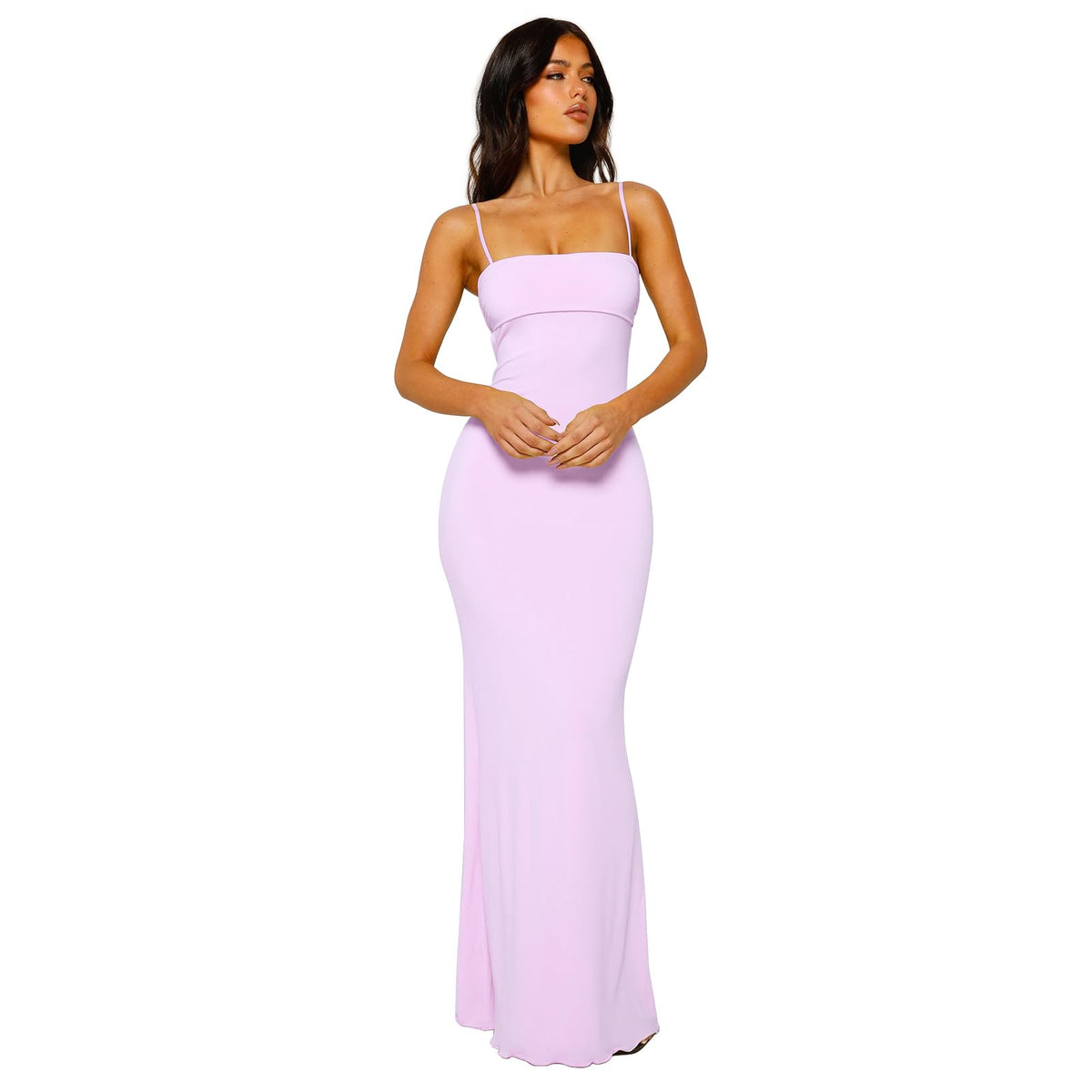 VANCOL Women's Cutout Backless Maxi Dress Sexy Sleeveless Tight Slip Spaghetti Strap Long Dresses