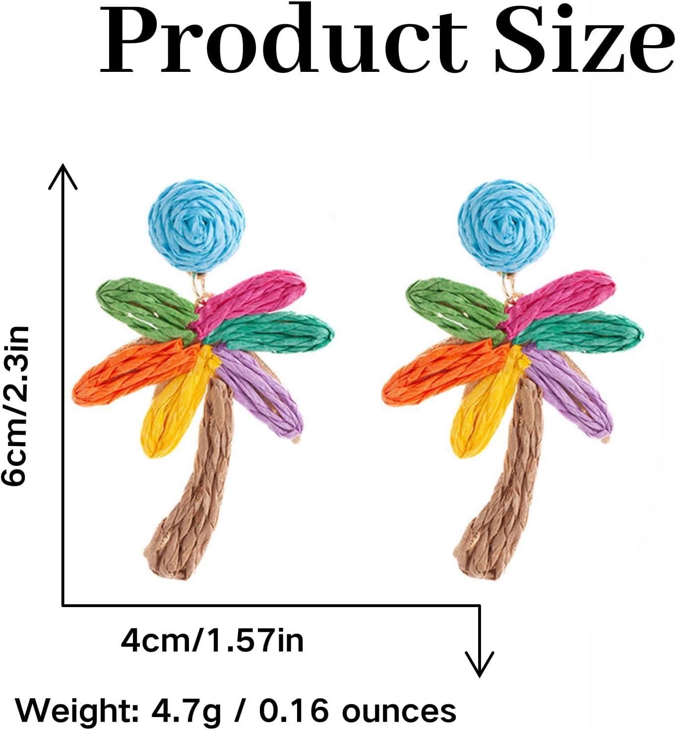 Colorful Asymmetrical Earring Candy Color Earrings Statement Dangle Fun Earring Long Aesthetic Acrylic Jewelry for Women