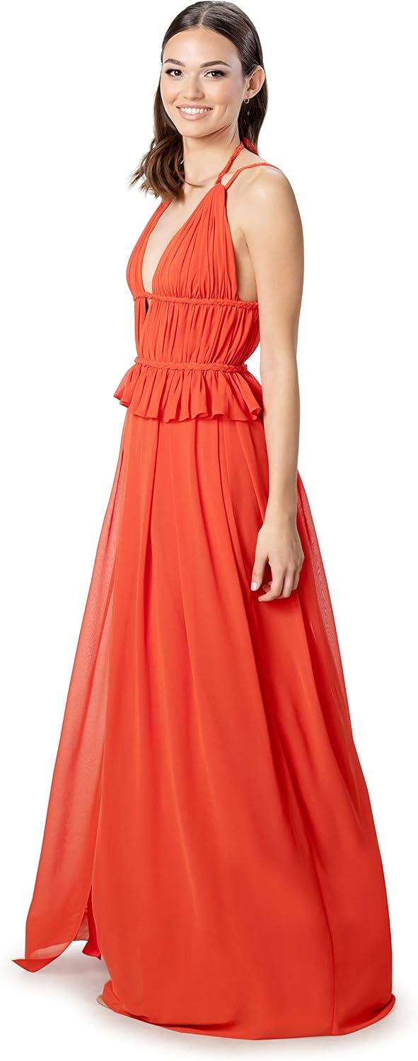 Dress the Population Womens Athena Fit and Flare Maxi DressSpecial Occasion Dress