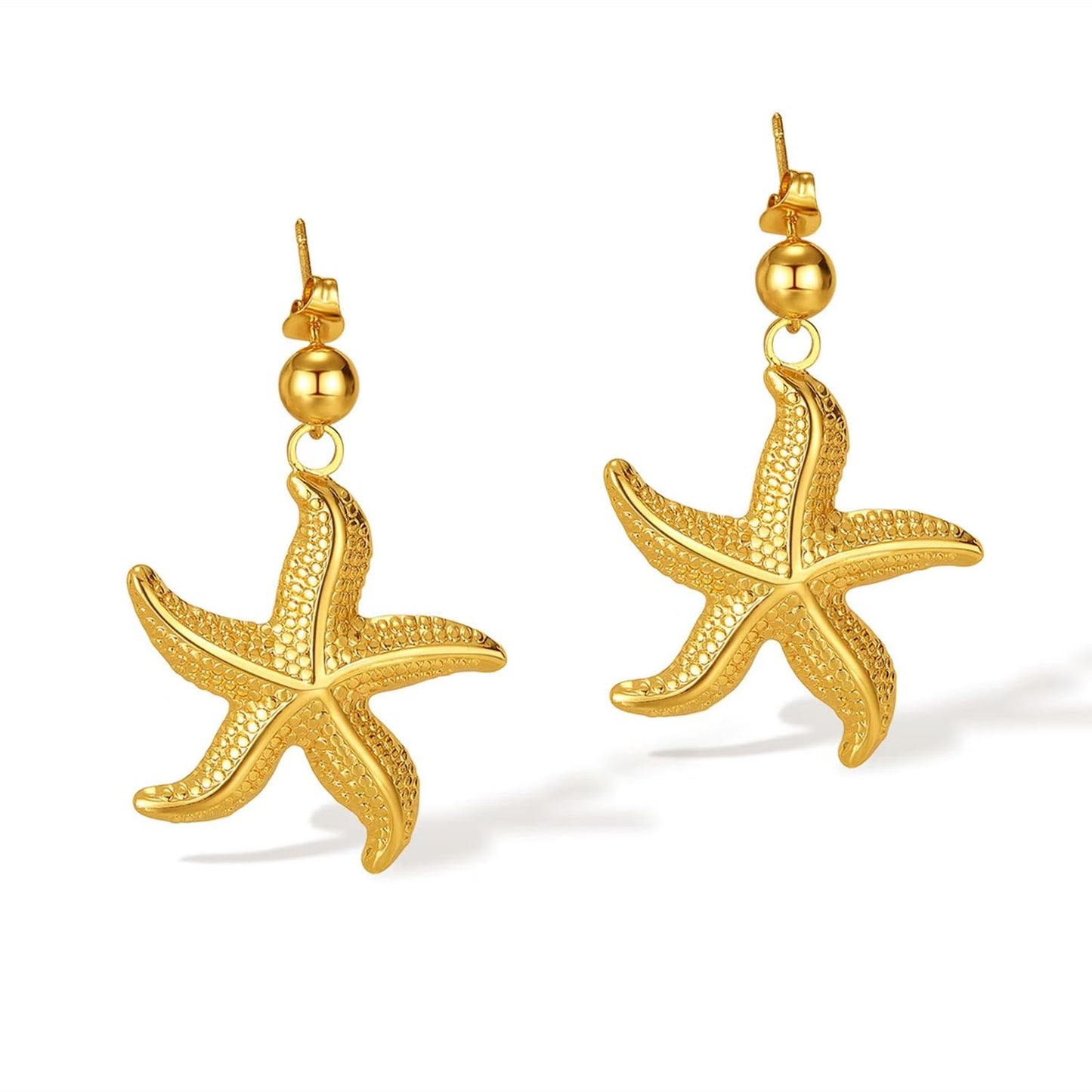 Gold Flower Statement Earrings for Women, Large Chunky Bohomian Summer Beach Floral Earring, Irregular Bold Exaggerated Earrings