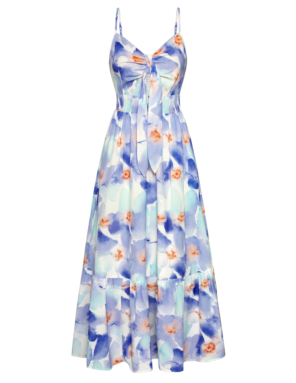 GRACE KARIN Womens Summer Floral Maxi Dresses 2026 Long Flowy Boho Dress Beach Vacation Sundresses Casual Clothes with Pocket