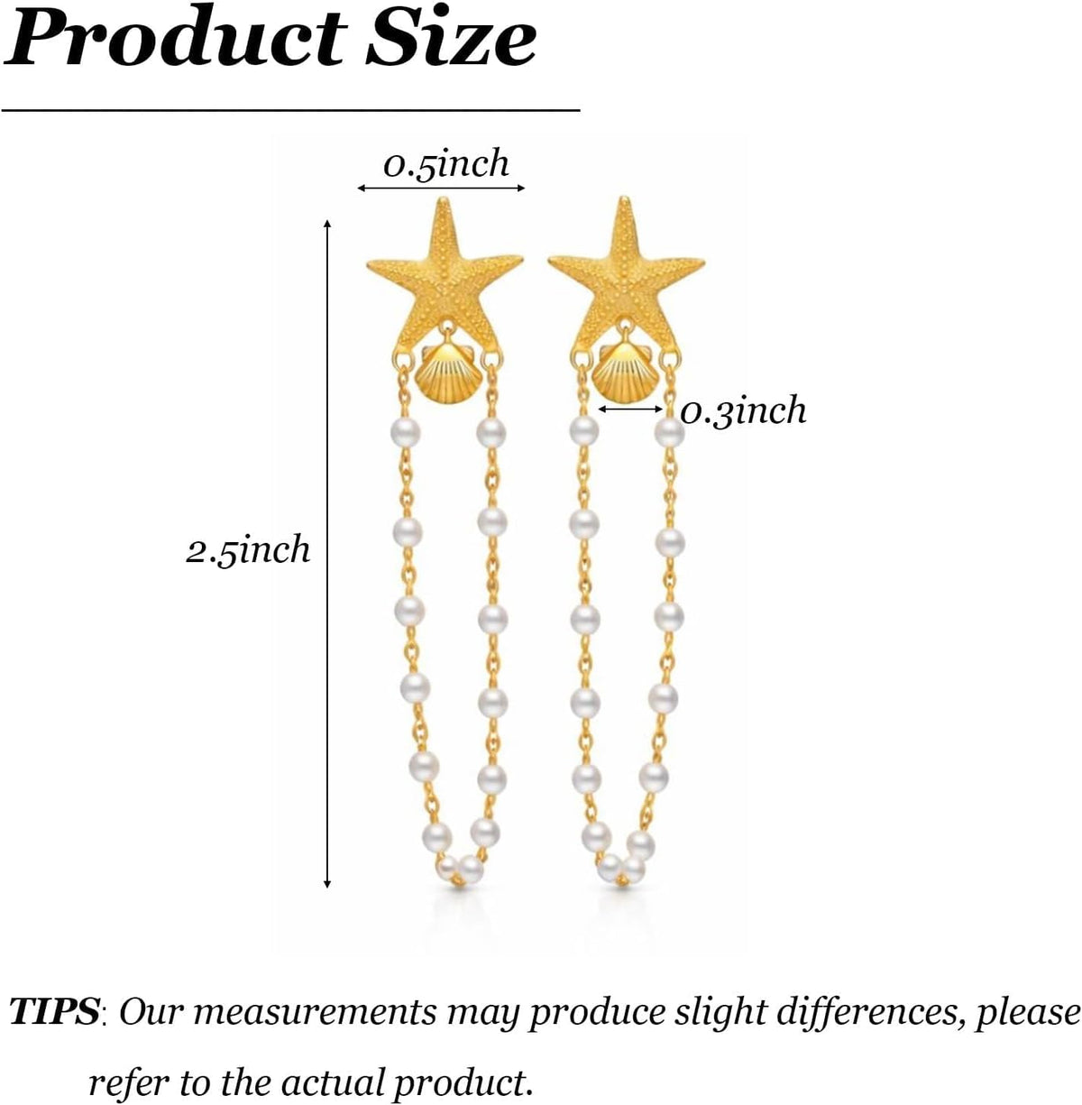 Starfish Shell Earrings for Women, Pearl Drop Beach Jewelry, Lightweight Ocean Dangle Accessories for Summer Vacation, Cruise Outfits, Tropical Resort Looks