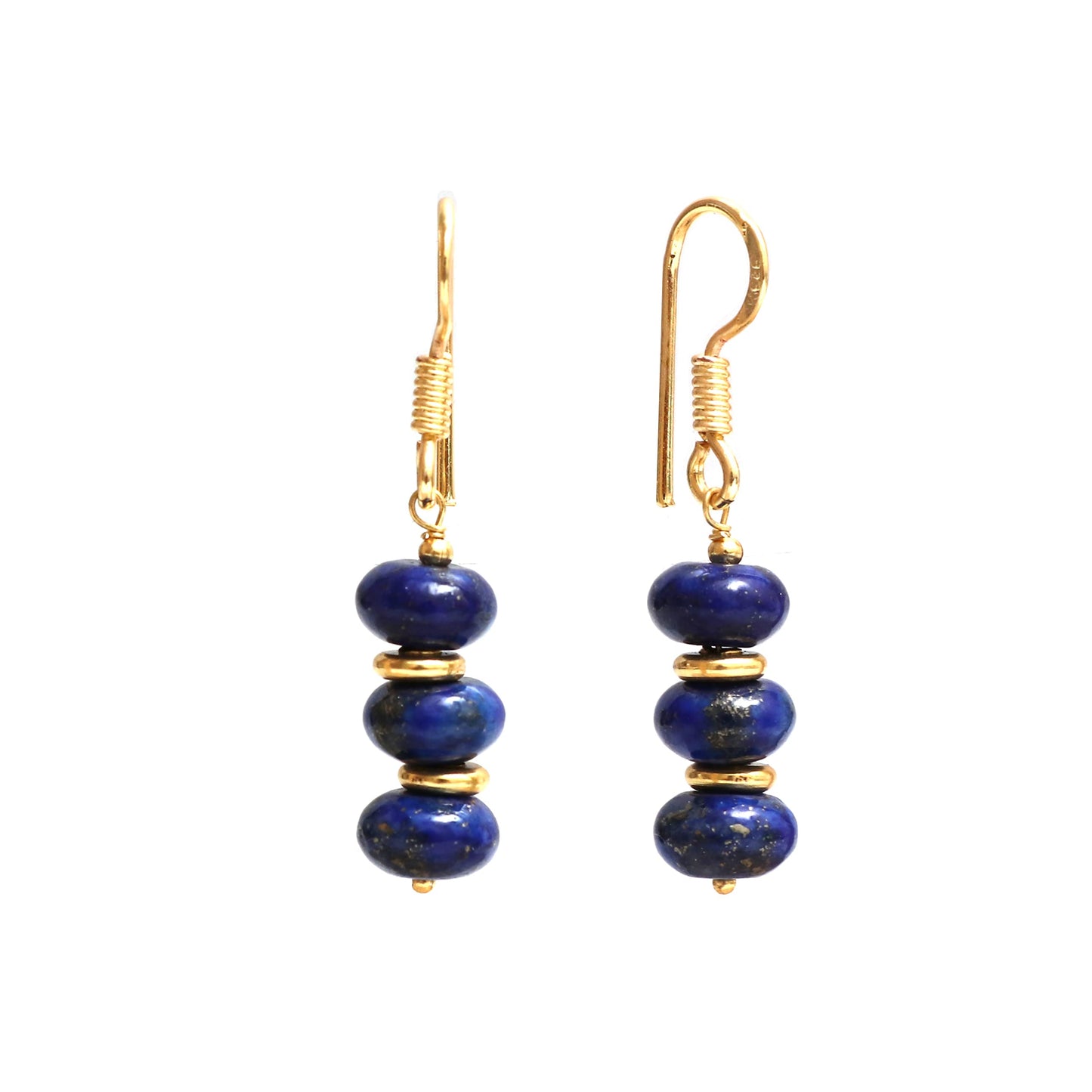 Gempires Beaded Gemstone Dangle Earrings for Women, Boho Gold Birthstone | 20+ natural stones & birthstones | Hypoallergenic gold-plated brass | Lightweight handmade boho drops