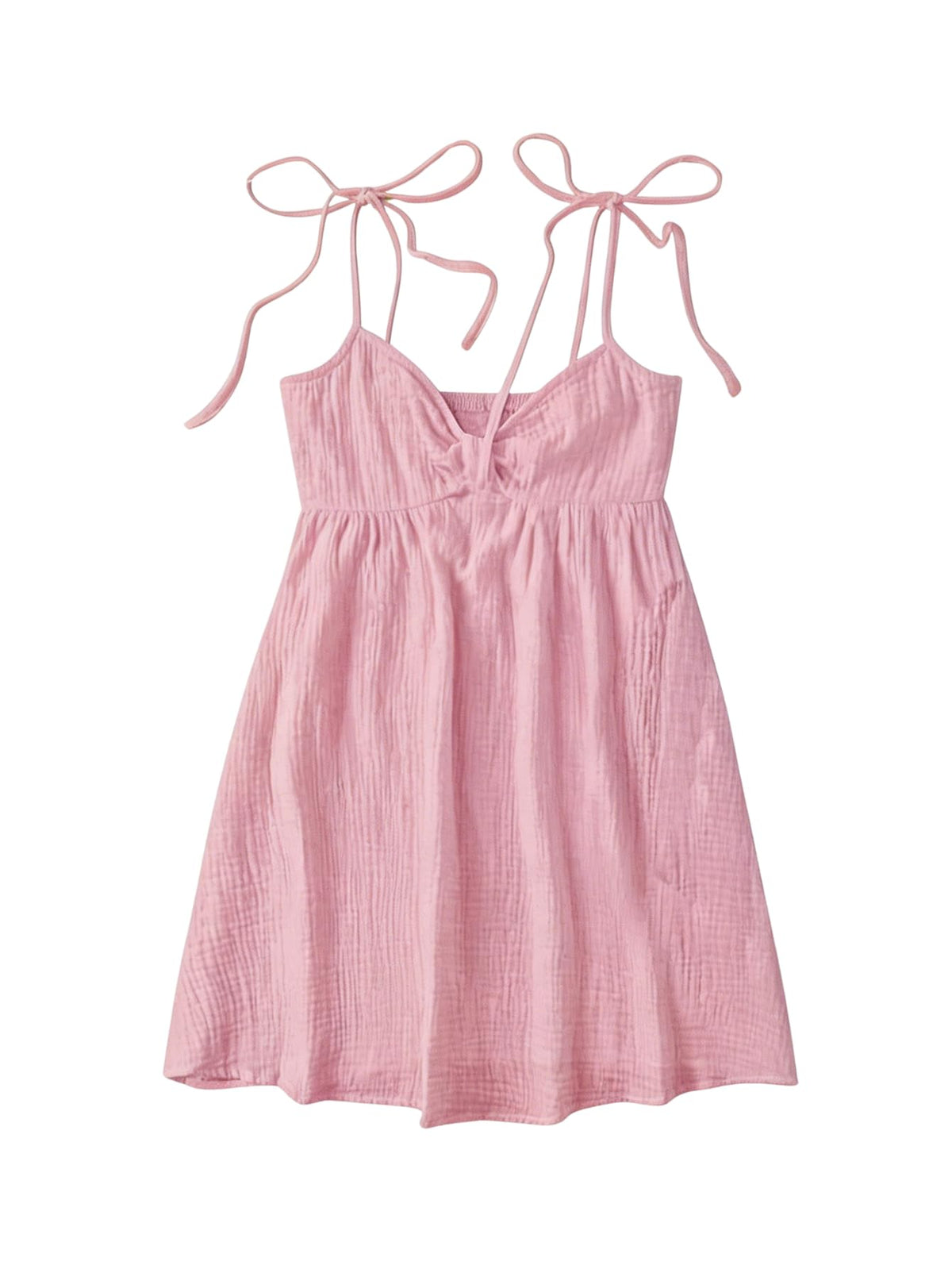 SOLY HUX Women's Summer Mini Sun Dress Cami Tie Shoulder Babydoll Dresses | A Line, Y2k, Cute, Casual, Babydoll Dresses