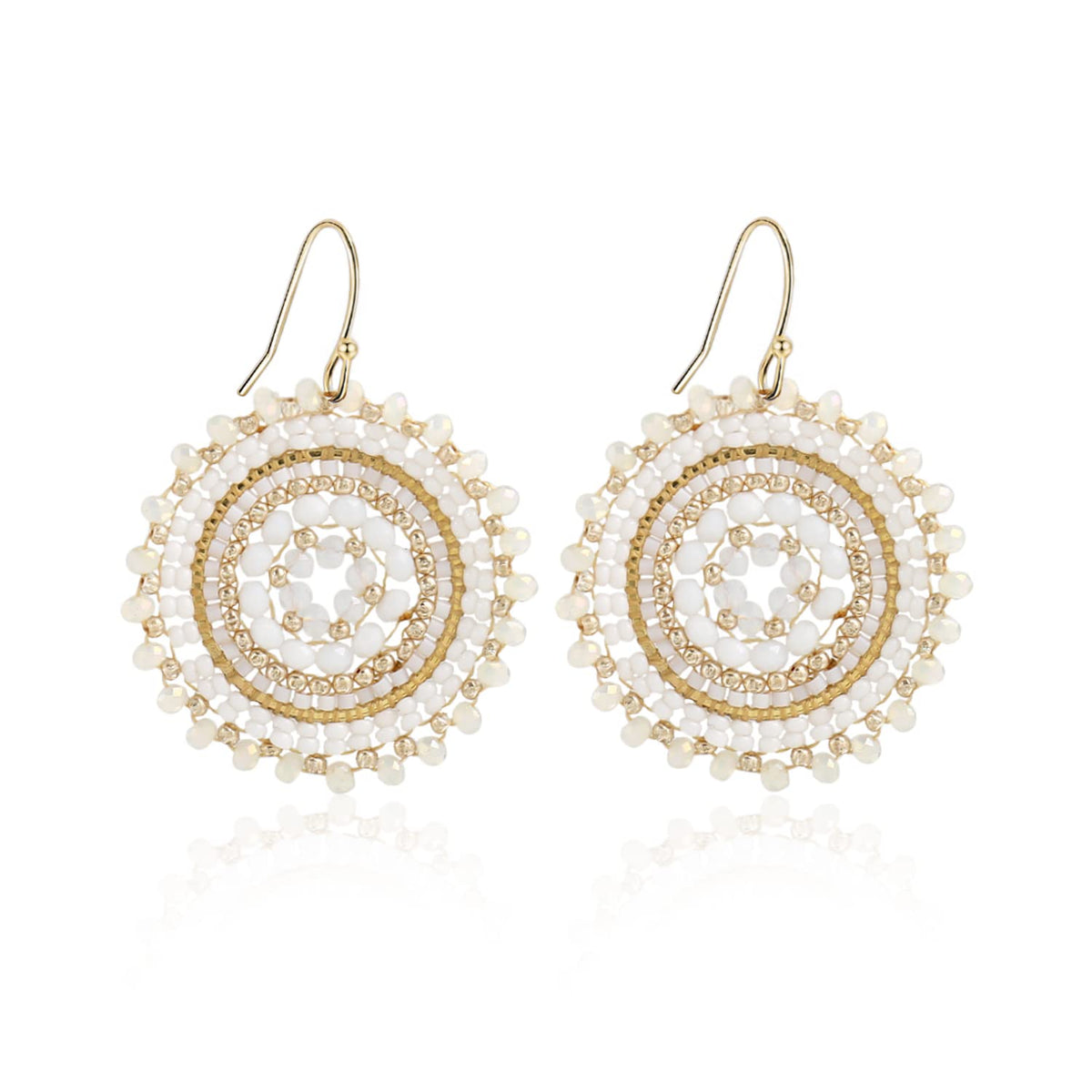 Colorful Summer Beaded Earrings For Women Crystals Glass Bead Dangle Drop Bohemia Earrings Statement Earrings For Women
