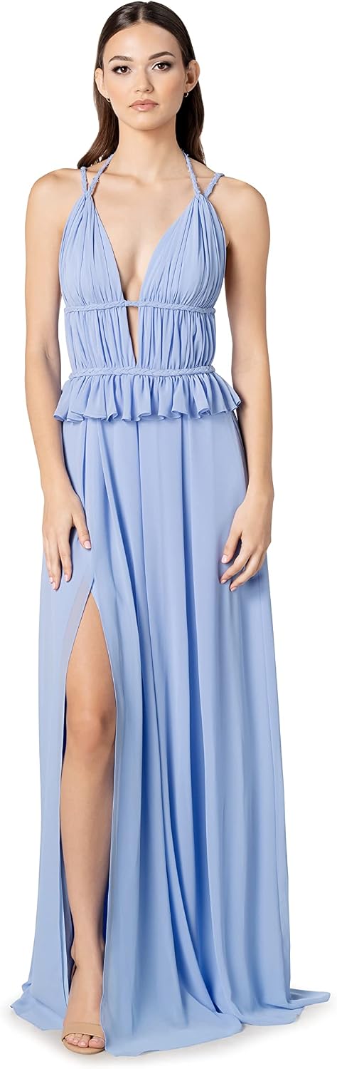 Dress the Population Womens Athena Fit and Flare Maxi DressSpecial Occasion Dress