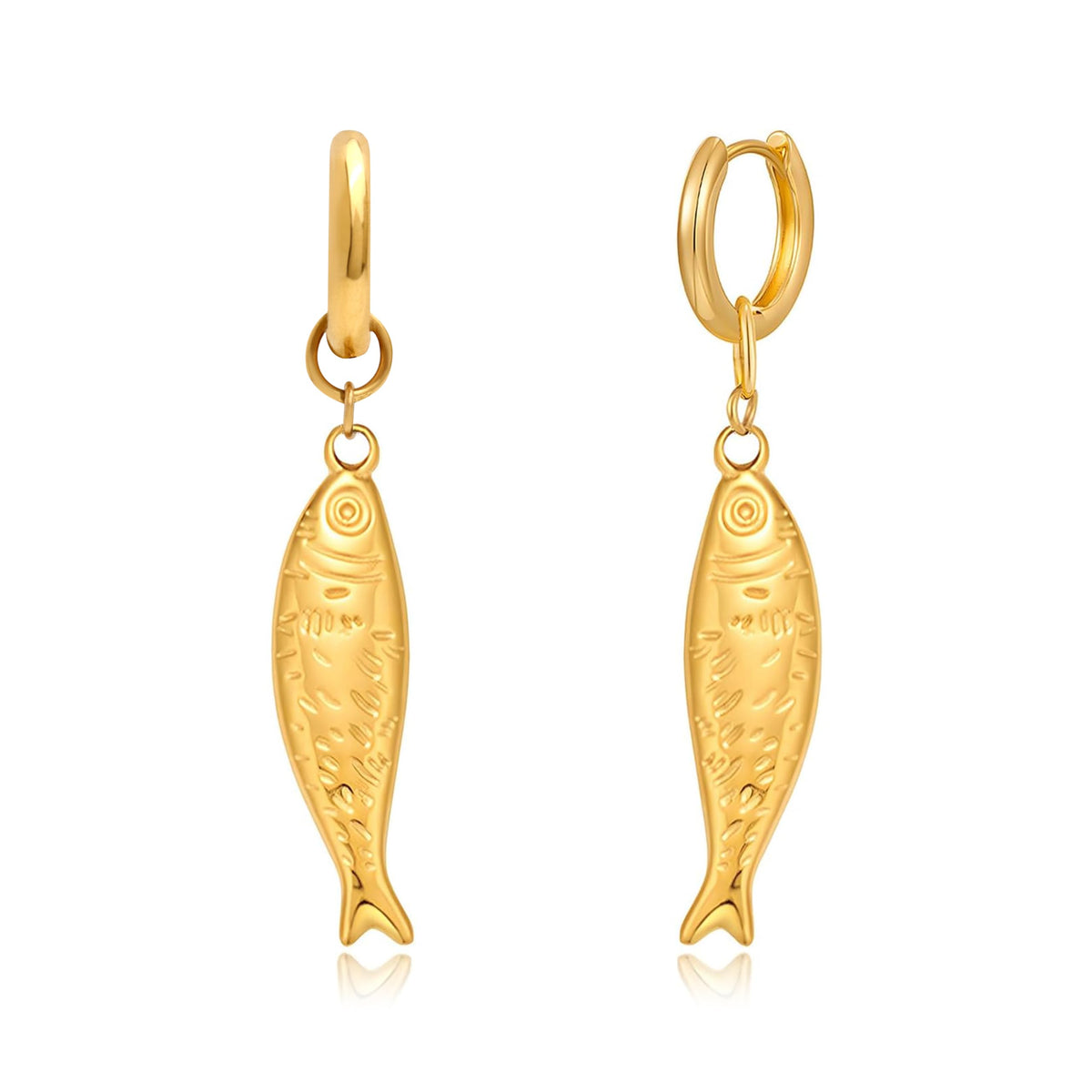 Jean Beau Gold Hoop Dangle Earrings for Women, Trendy Dainty Rhinestone CZ Christmas Tree Clover Starfish Drop Earrings Fashion Holiday Party Jewelry Gift