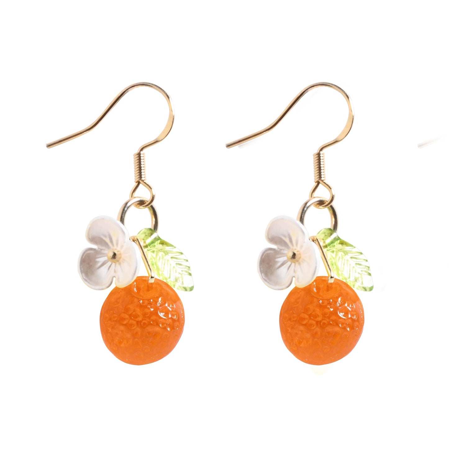 Orange Lemon Strawberry Imported Czech Glass Beads Earrings Handmade Bowtie Fruits Dangling Stud Earrings For Women