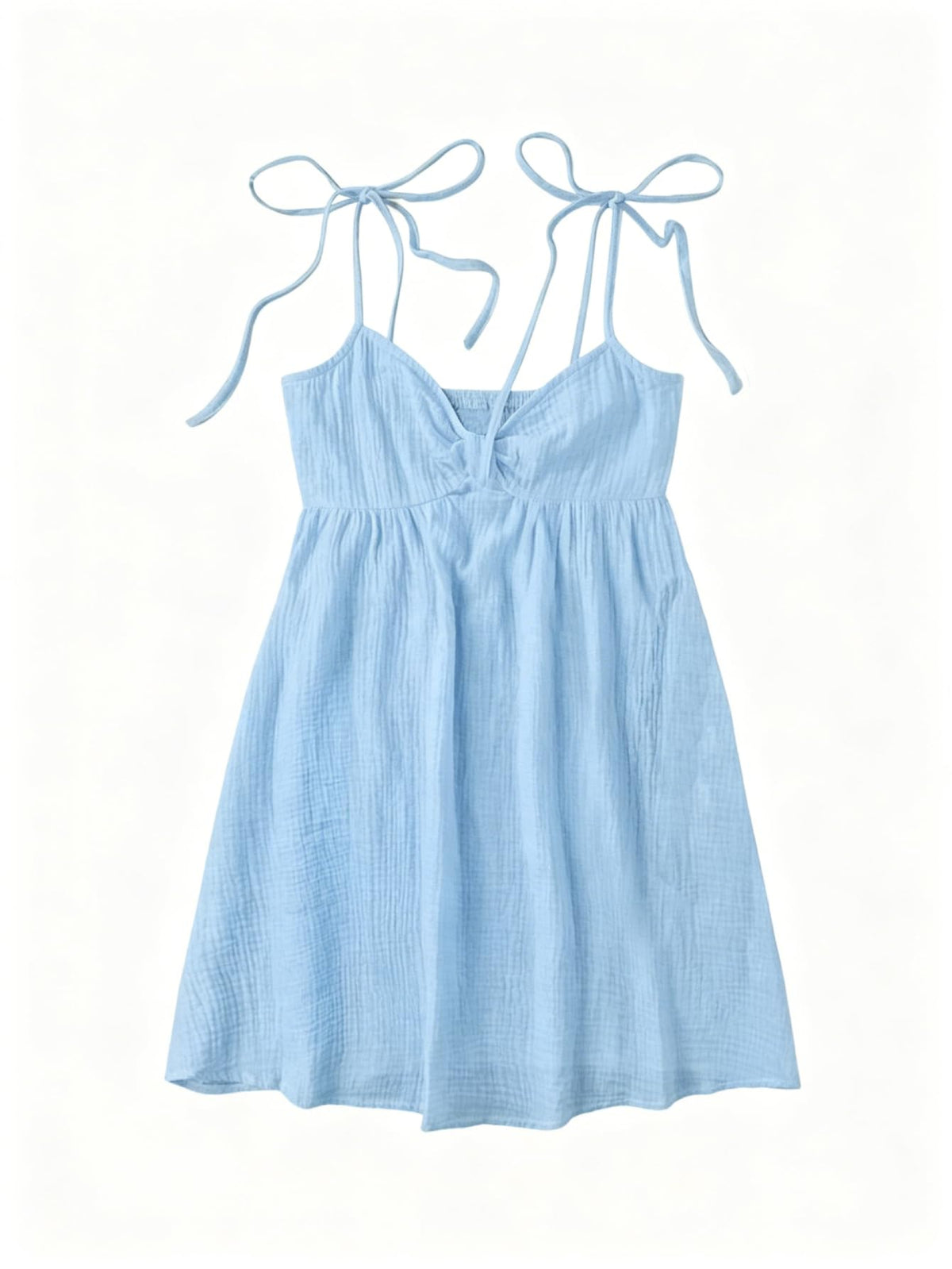 SOLY HUX Women's Summer Mini Sun Dress Cami Tie Shoulder Babydoll Dresses | A Line, Y2k, Cute, Casual, Babydoll Dresses
