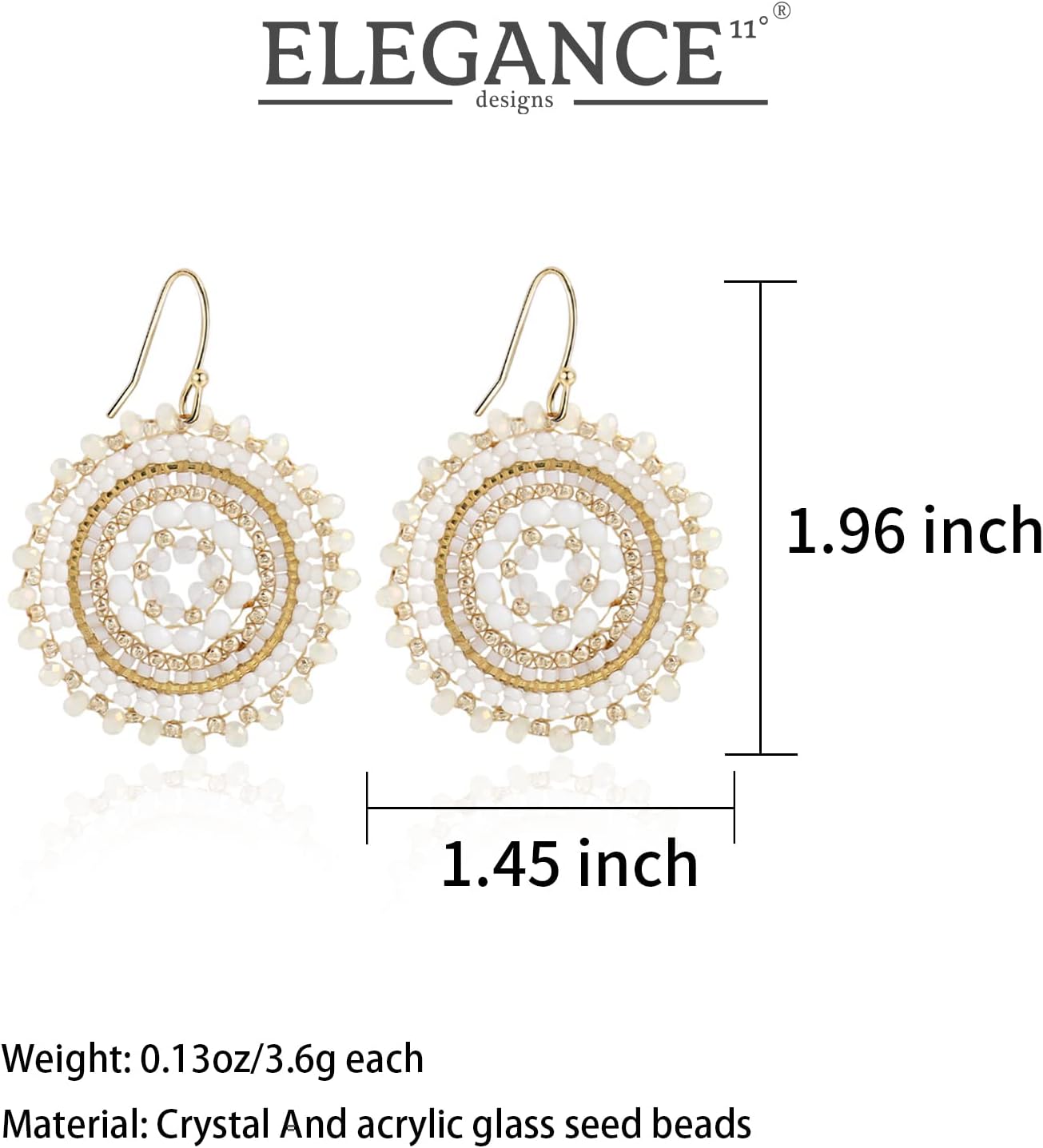 Colorful Summer Beaded Earrings For Women Crystals Glass Bead Dangle Drop Bohemia Earrings Statement Earrings For Women