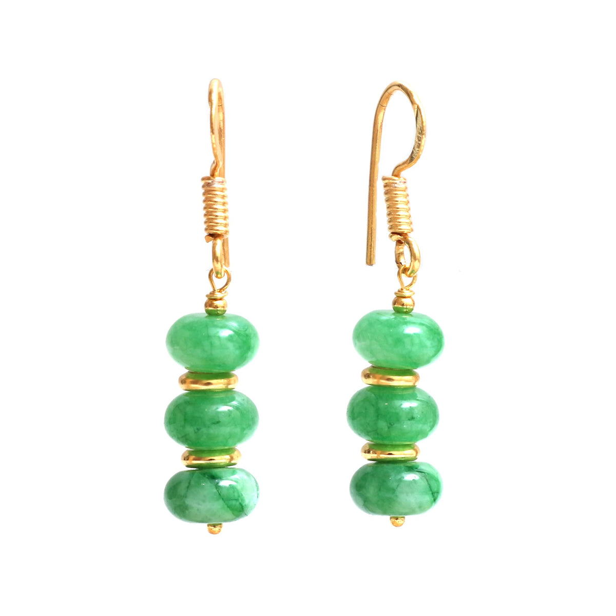 Gempires Beaded Gemstone Dangle Earrings for Women, Boho Gold Birthstone | 20+ natural stones & birthstones | Hypoallergenic gold-plated brass | Lightweight handmade boho drops