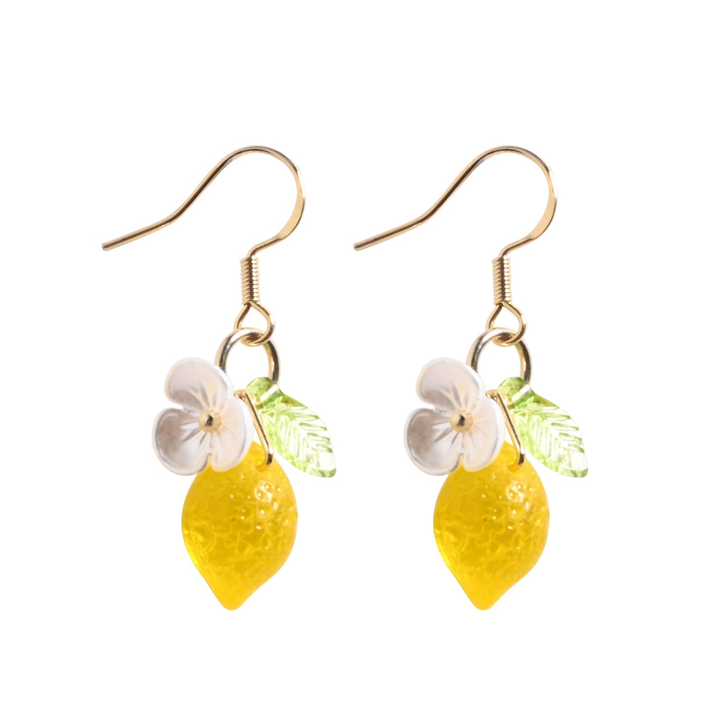 Orange Lemon Strawberry Imported Czech Glass Beads Earrings Handmade Bowtie Fruits Dangling Stud Earrings For Women