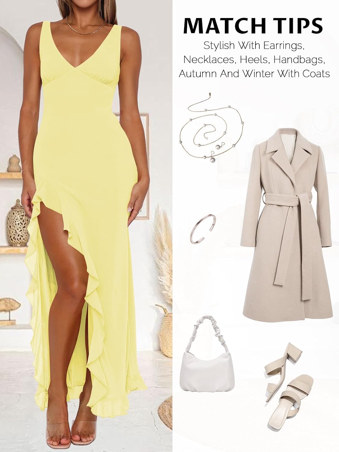 MIYIEONZ Summer Wedding Guest Dresses for Women Formal Maxi Dress | Mesh,v neck,high slit,Sleeveless,backless,long,bodycon,ruffle midi dress,sexy flowy elegant,spring y2k,party cocktail outfits