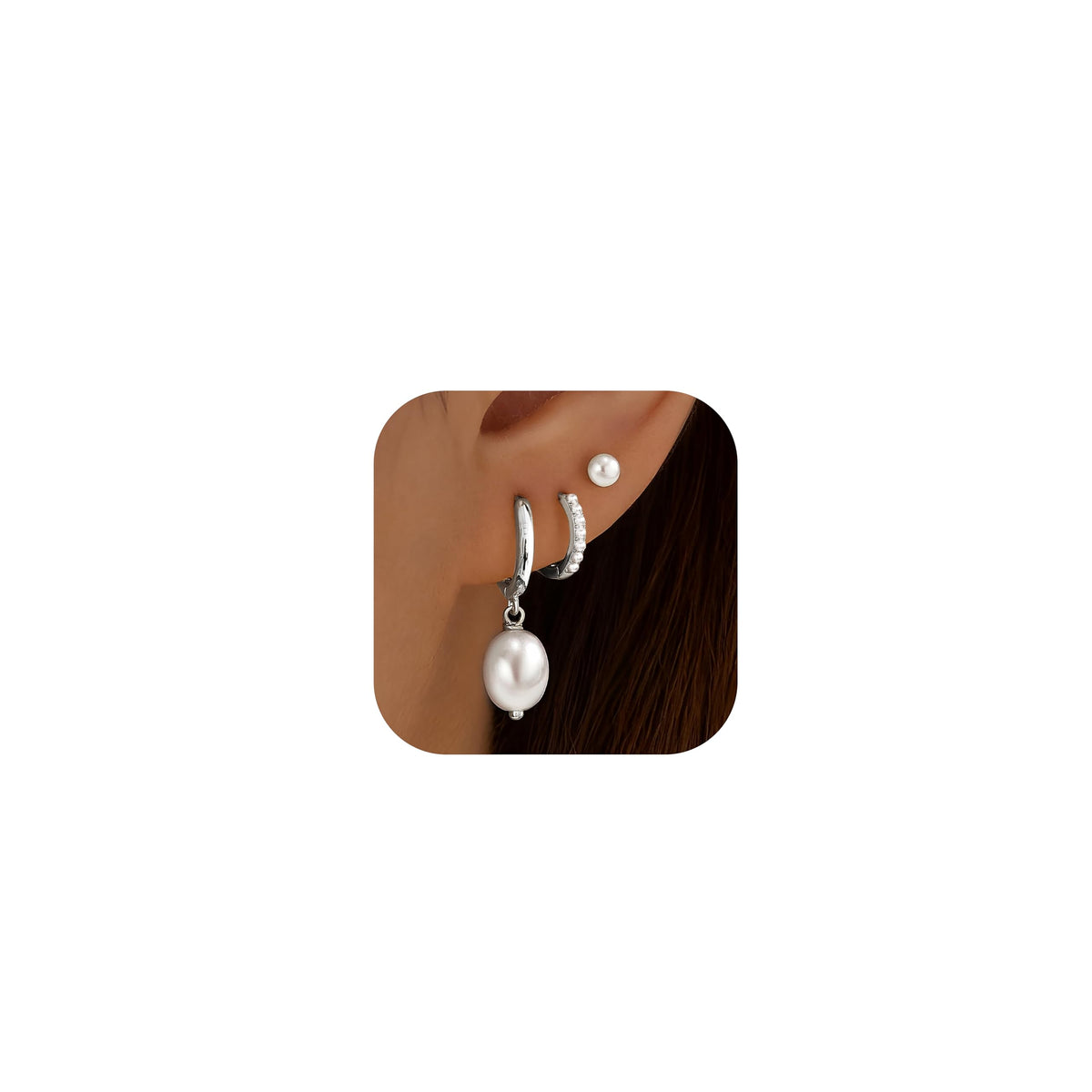 14K Gold Planted Seashell Starfish Stud dangle Earrings for Women, Summer Beach Hoop Earrings for Multiple Piercing Cartilage, Dainty Trendy Dangling Earring 3 Pairs Set Vacation Ocean Outfits Accessories Jewelry