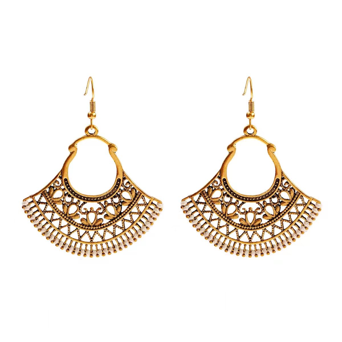 Silver/Gold Boho Dangle Statement Earrings for Women Trendy,Handmade Vintage Dainty Cute Long Drop Summer Earrings,fashion Accessories Jewelry Gifts