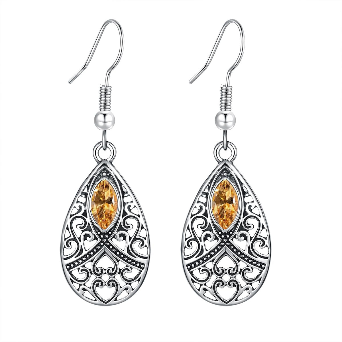 Silver/Gold Boho Dangle Statement Earrings for Women Trendy,Handmade Vintage Dainty Cute Long Drop Summer Earrings,fashion Accessories Jewelry Gifts