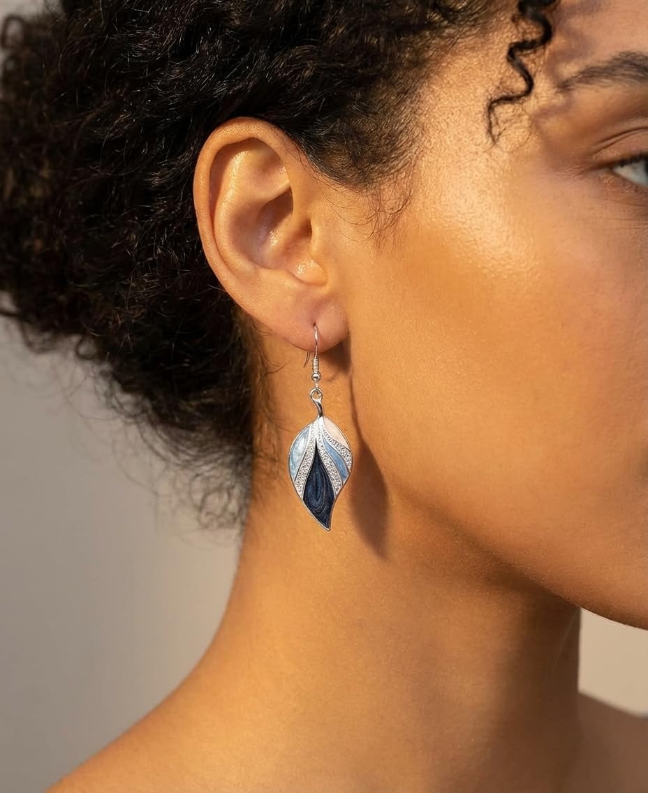 Leaf Dangle Earrings for Women, Boho Tropical Dangling Jewelry, Summer Earring Accessory, Birthday Gift for Her