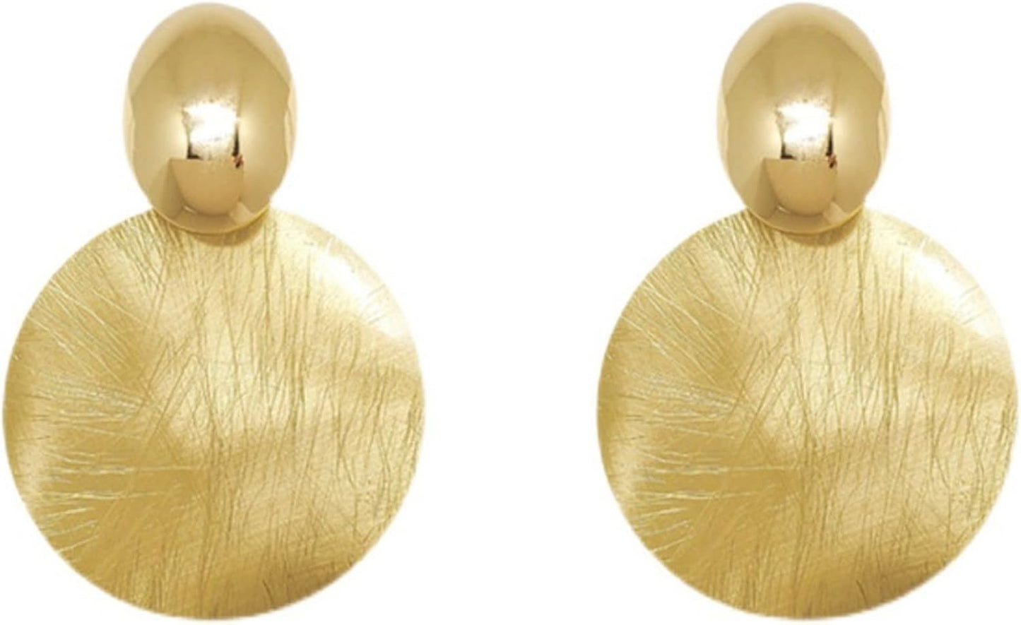 Chunky Gold Statement Earrings for Women, Starfish and Shell Drop Dangle Jewelry, Hypoallergenic Beach Vacation Accessories, Trendy Gold Chunky Earrings.