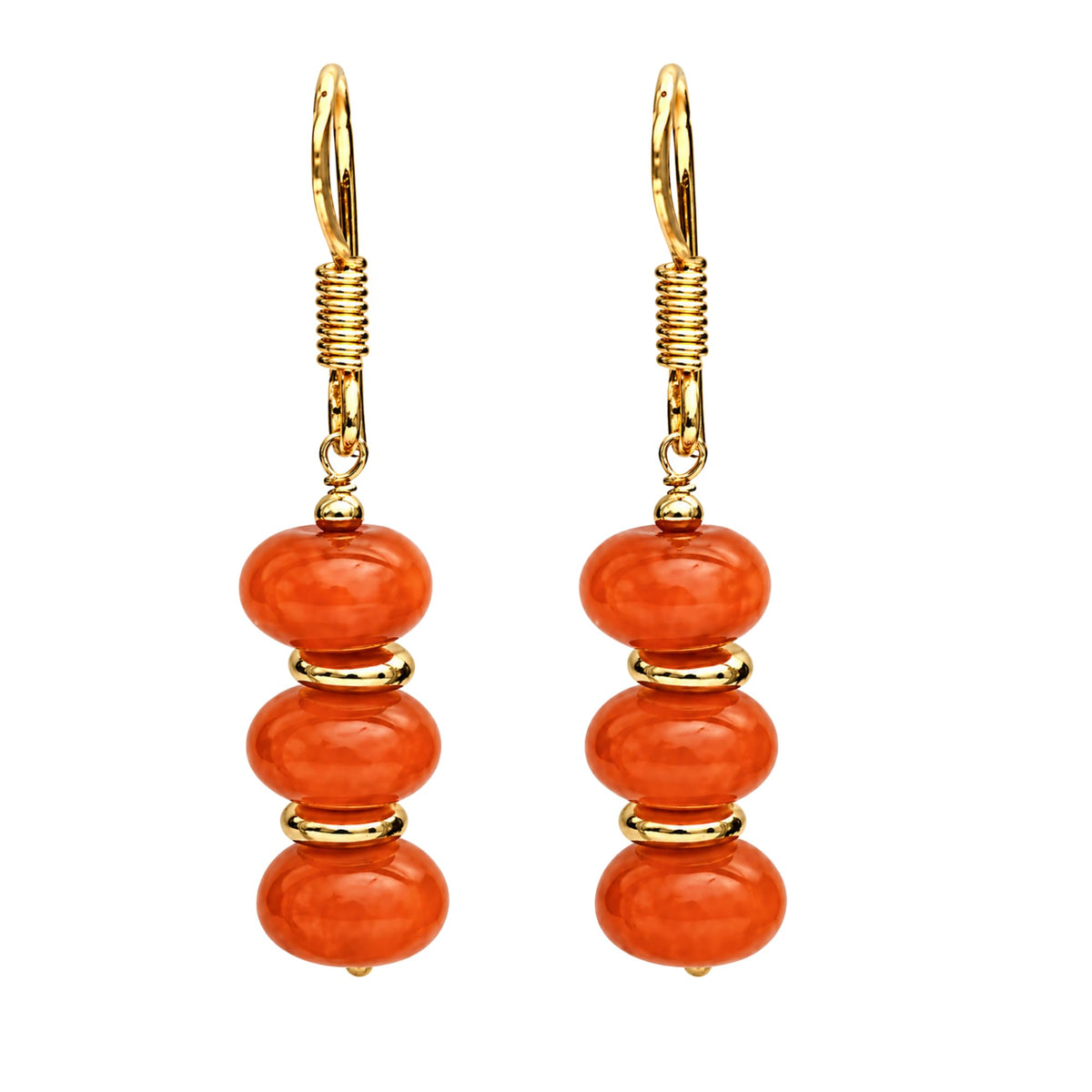 Gempires Beaded Gemstone Dangle Earrings for Women, Boho Gold Birthstone | 20+ natural stones & birthstones | Hypoallergenic gold-plated brass | Lightweight handmade boho drops