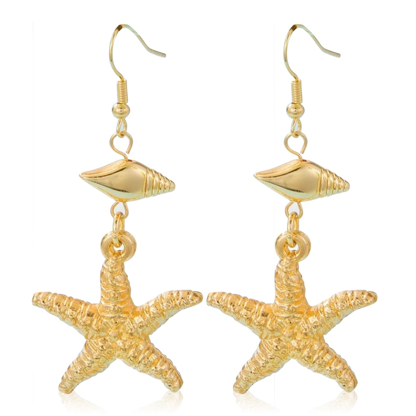 Starfish Earrings Beach Jewelry for Women Seashell Pearl Drop Earrings Summer Accessories Tropical Vacation Outfits Beach Vacation Clothes Dresses