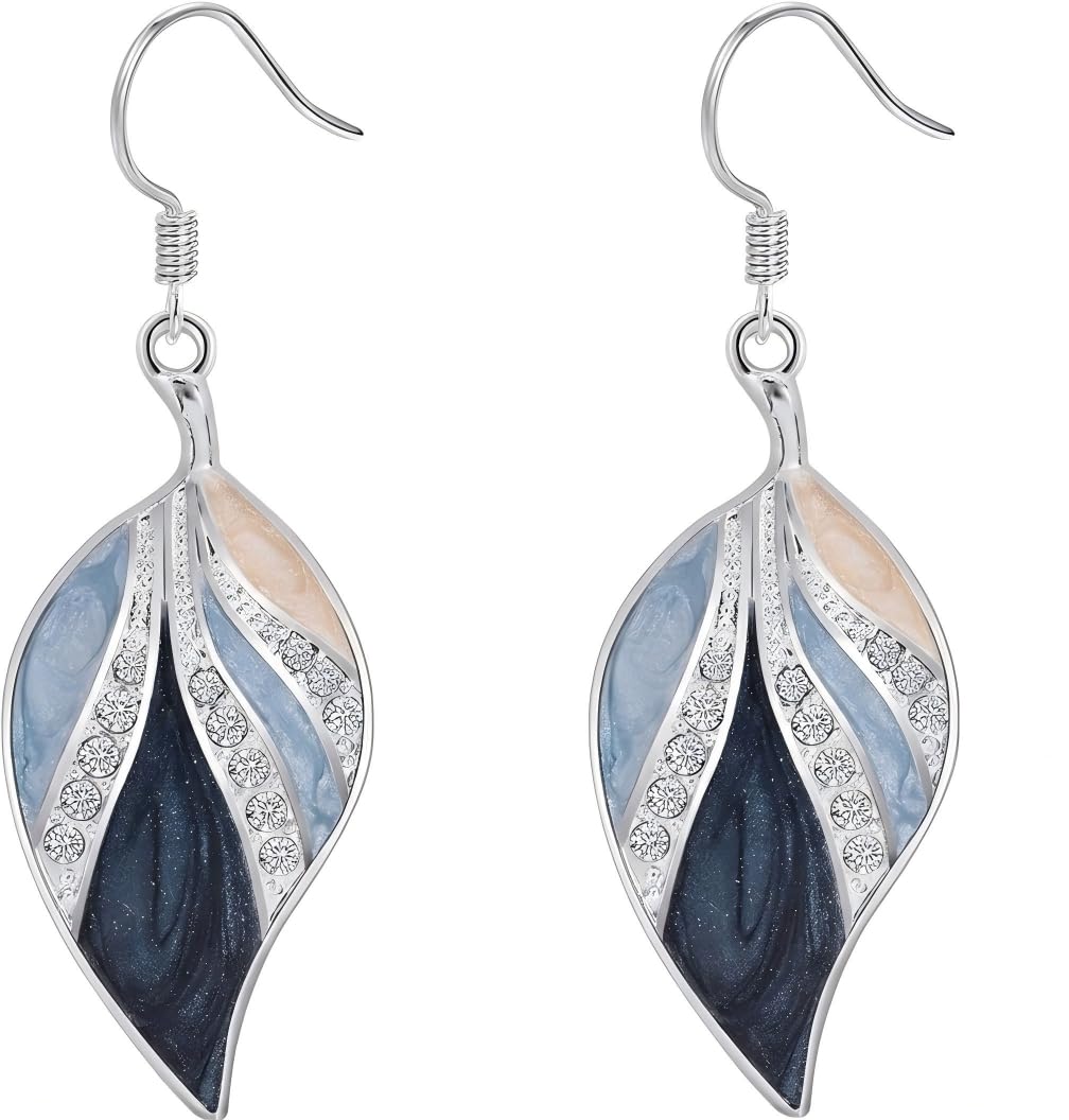 Leaf Dangle Earrings for Women, Boho Tropical Dangling Jewelry, Summer Earring Accessory, Birthday Gift for Her