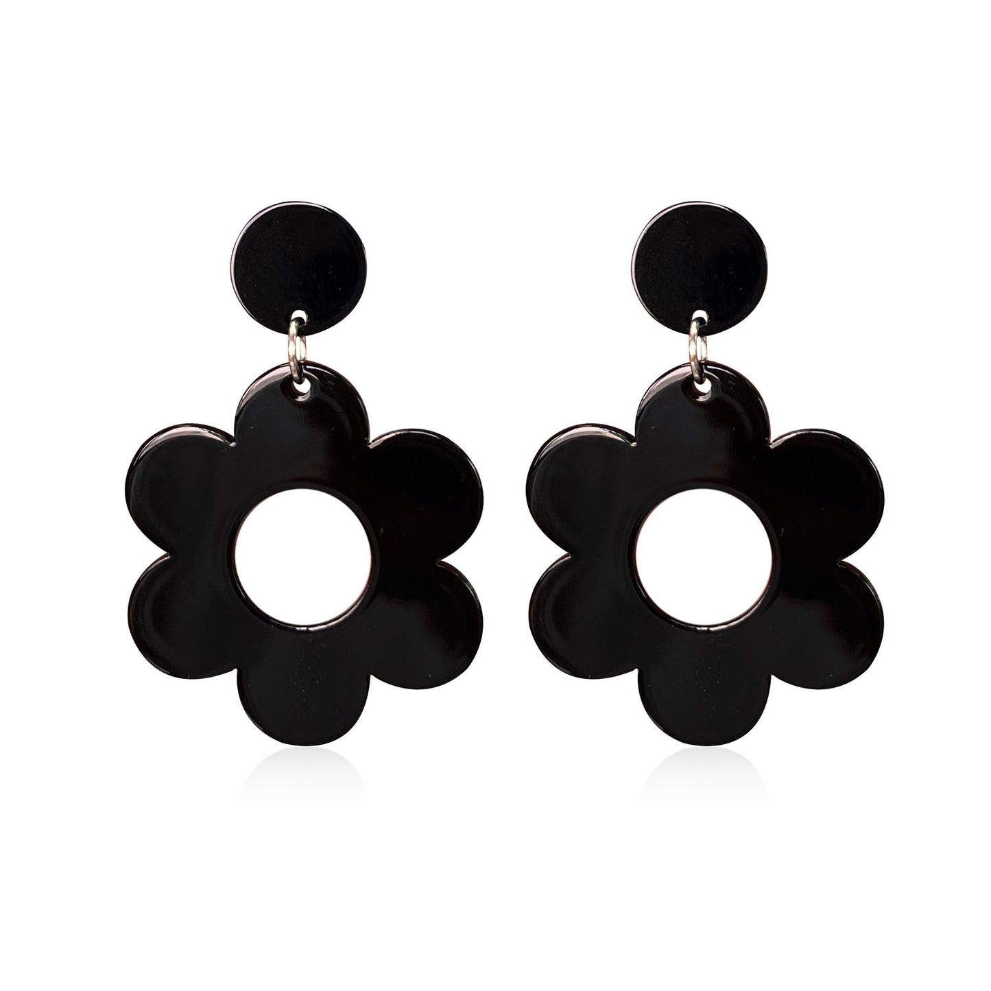 YUNXI Acrylic Flower Earrings Daisy Drop Dangle For Women Y2k Resin Floral Studs 60/70s Retro Flowers Earrings