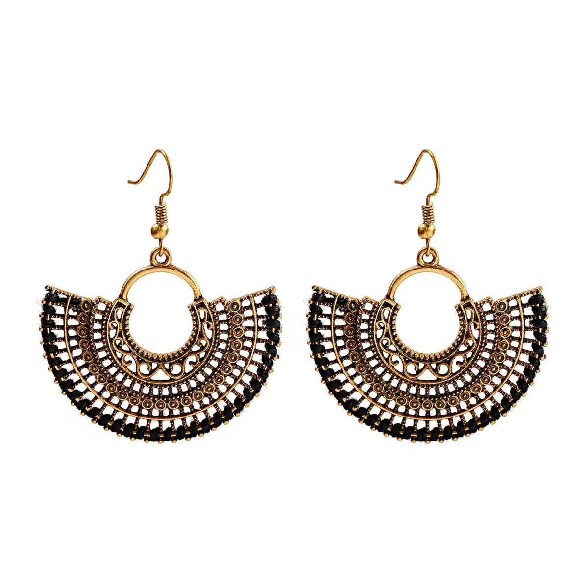 Silver/Gold Boho Dangle Statement Earrings for Women Trendy,Handmade Vintage Dainty Cute Long Drop Summer Earrings,fashion Accessories Jewelry Gifts