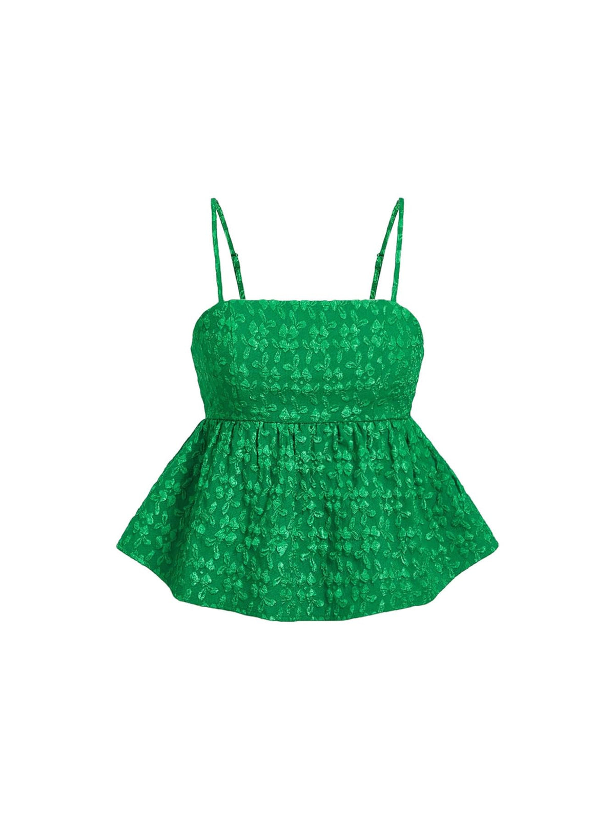SOLY HUX Summer Babydoll Top for Women Y2k Peplum Cami Crop Tank Tops | Cute, Going Out Outfits, Flowy, Ruffle, Spaghetti Strap