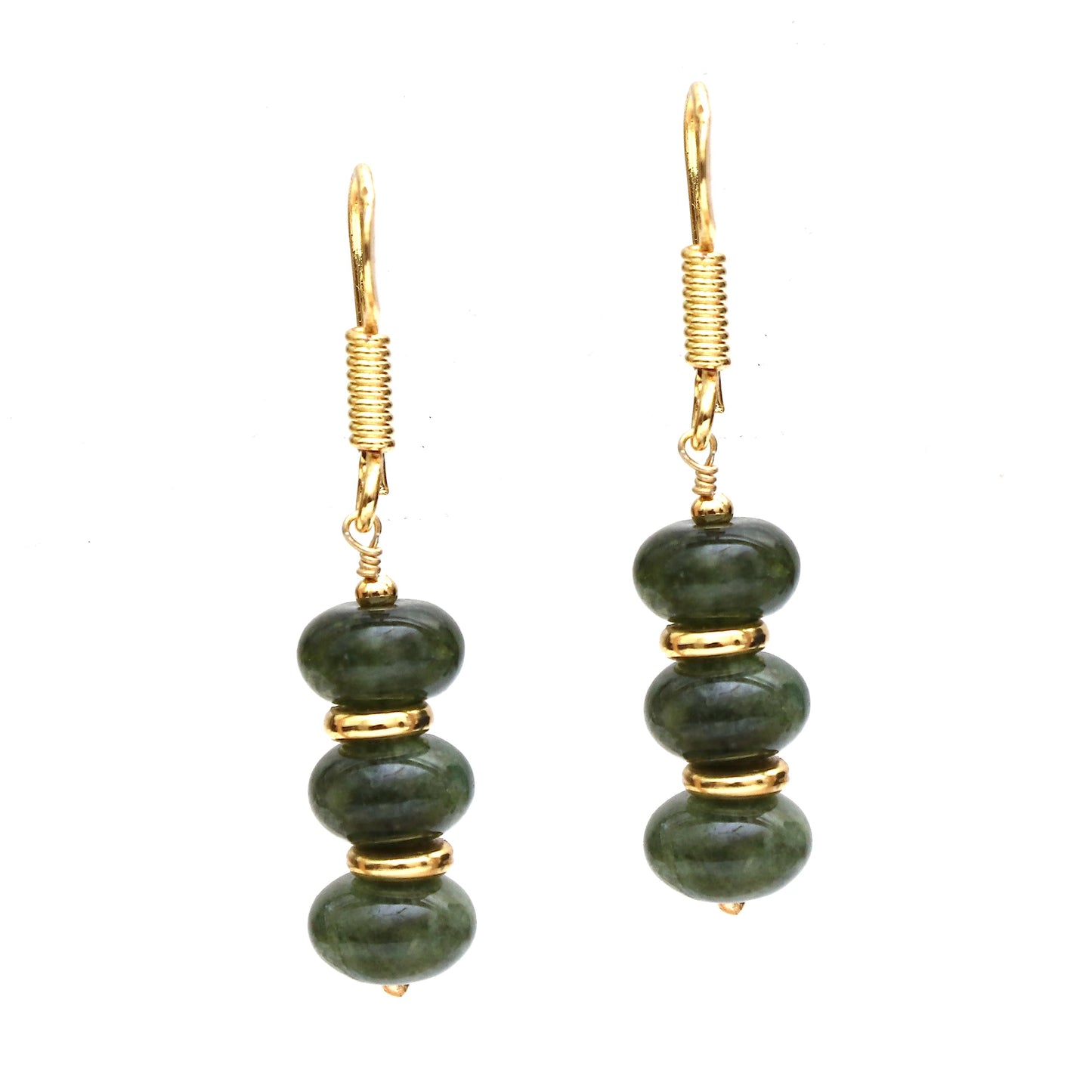 Gempires Beaded Gemstone Dangle Earrings for Women, Boho Gold Birthstone | 20+ natural stones & birthstones | Hypoallergenic gold-plated brass | Lightweight handmade boho drops