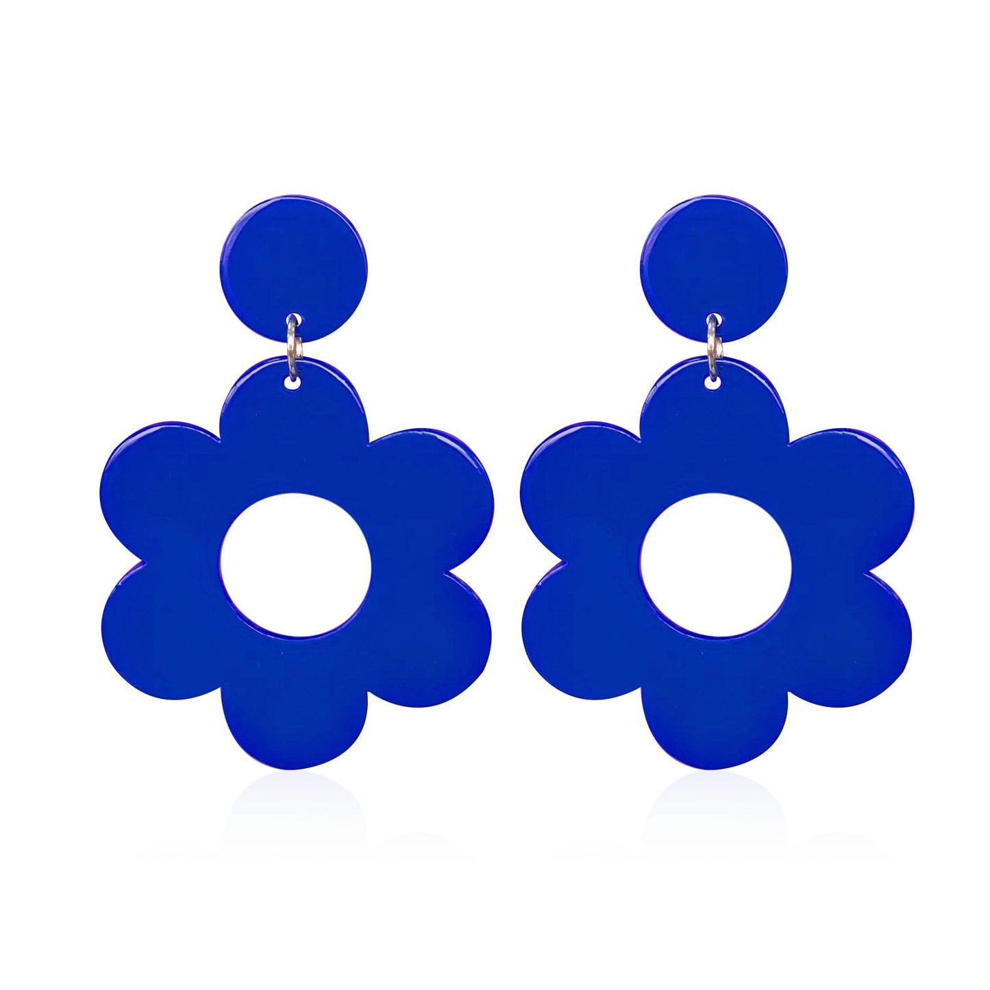 YUNXI Acrylic Flower Earrings Daisy Drop Dangle For Women Y2k Resin Floral Studs 60/70s Retro Flowers Earrings
