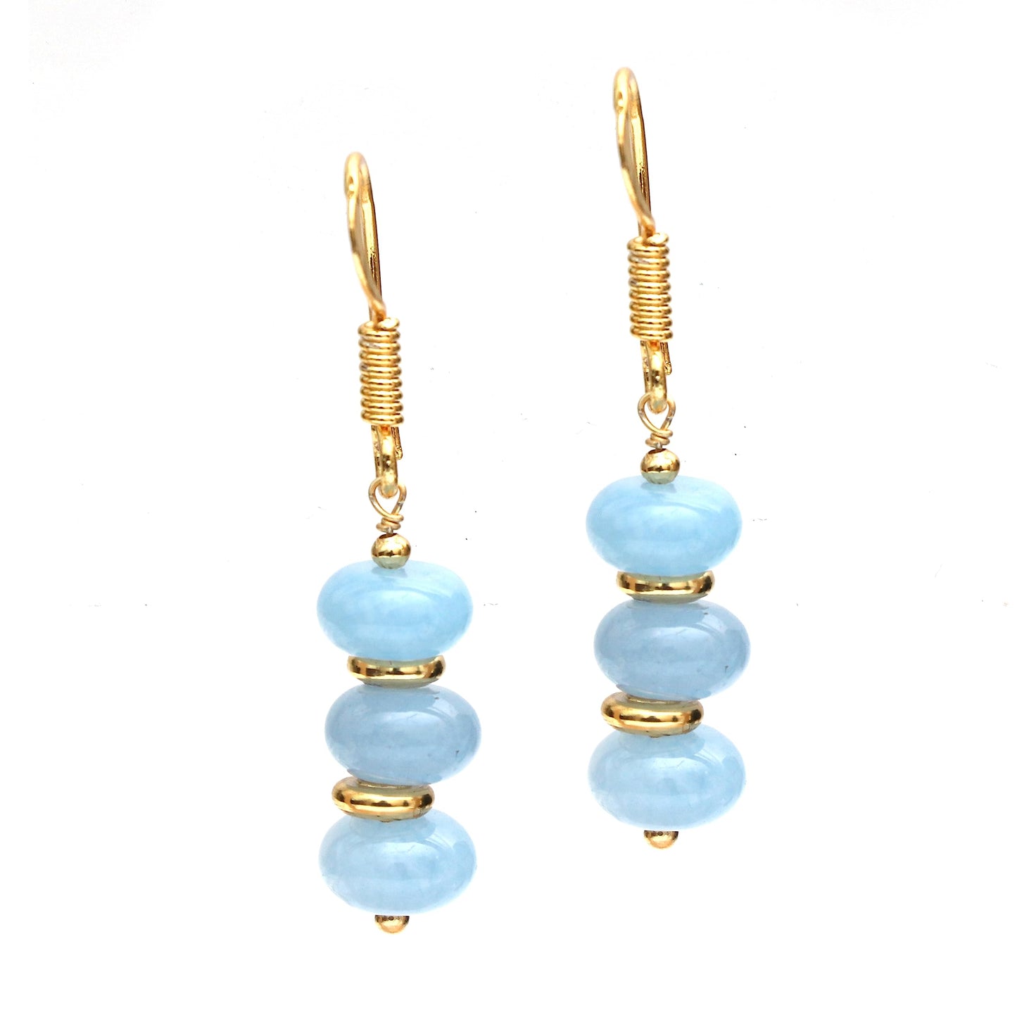 Gempires Beaded Gemstone Dangle Earrings for Women, Boho Gold Birthstone | 20+ natural stones & birthstones | Hypoallergenic gold-plated brass | Lightweight handmade boho drops