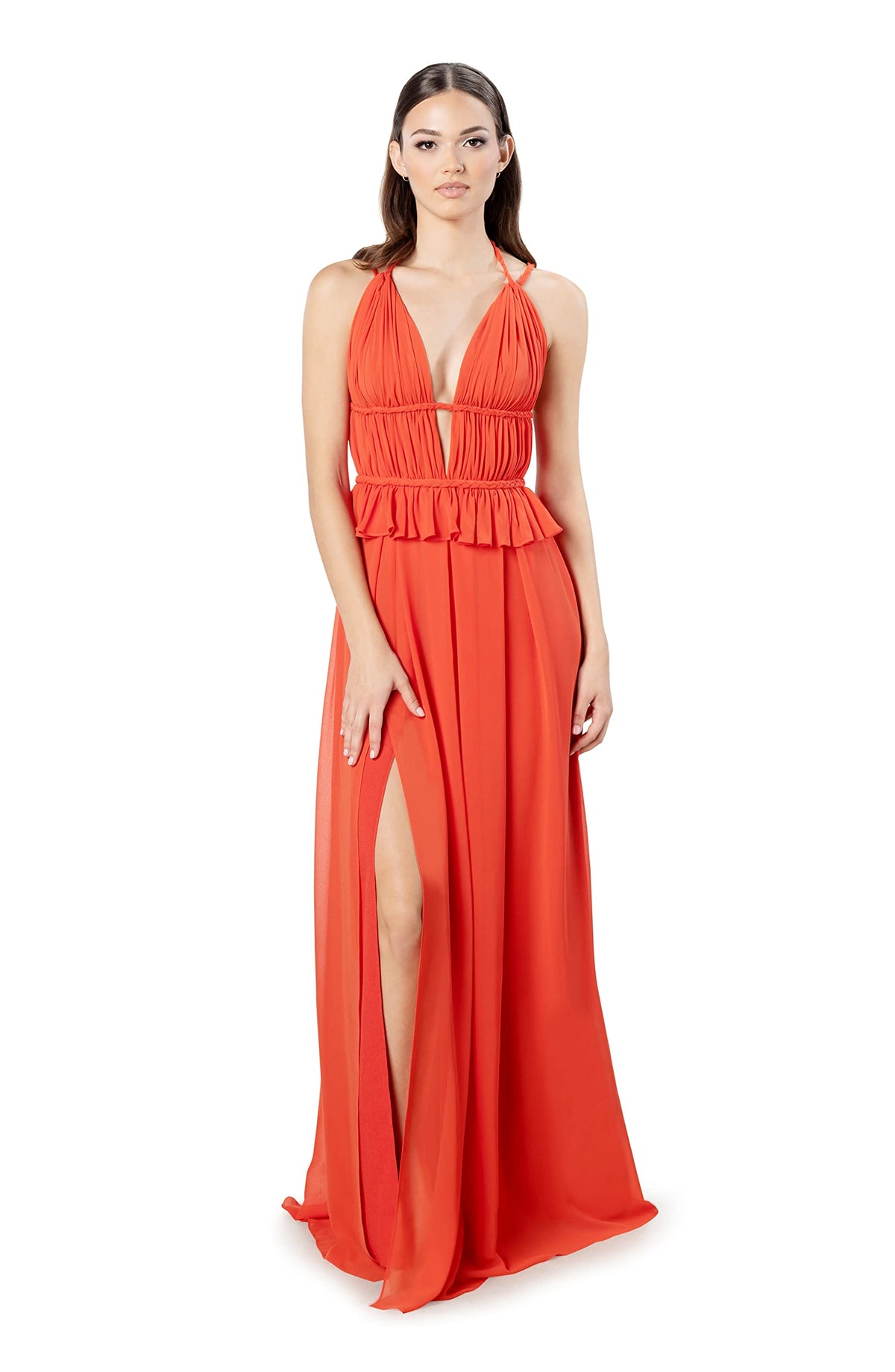 Dress the Population Womens Athena Fit and Flare Maxi DressSpecial Occasion Dress
