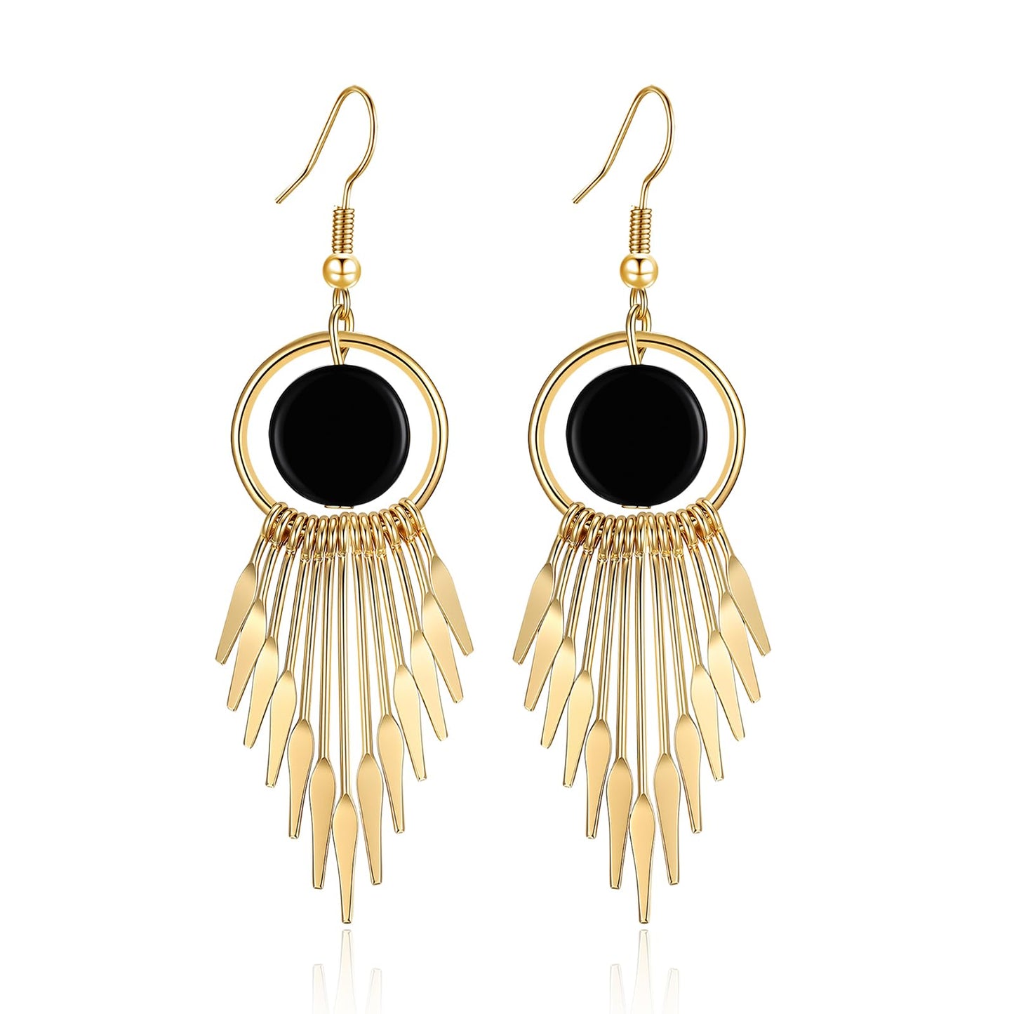Silver/Gold Boho Dangle Statement Earrings for Women Trendy,Handmade Vintage Dainty Cute Long Drop Summer Earrings,fashion Accessories Jewelry Gifts