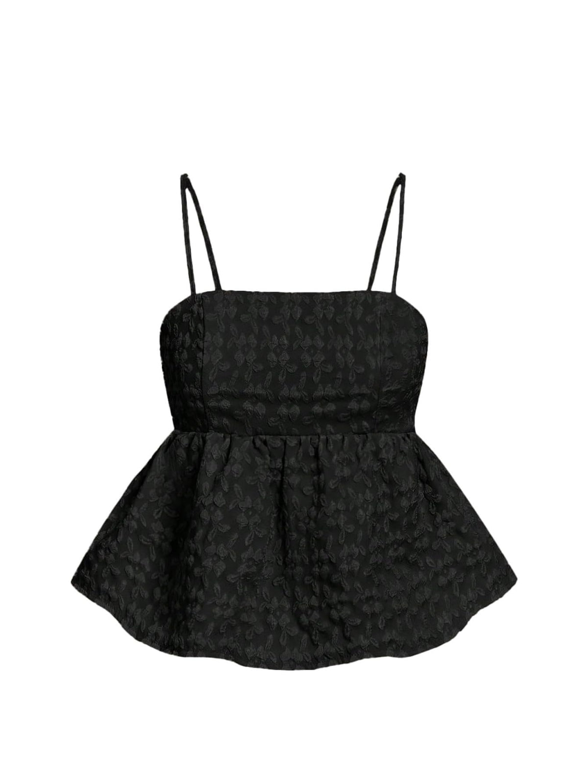 SOLY HUX Summer Babydoll Top for Women Y2k Peplum Cami Crop Tank Tops | Cute, Going Out Outfits, Flowy, Ruffle, Spaghetti Strap