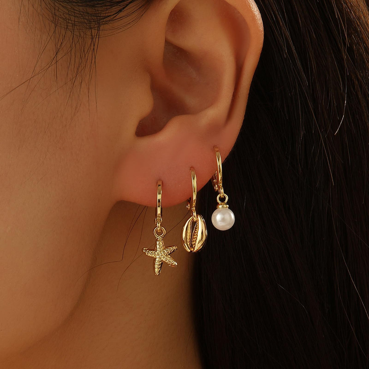 Beach Earrings Metallic Beach Jewelry Summer Outfits Vacation Essentials