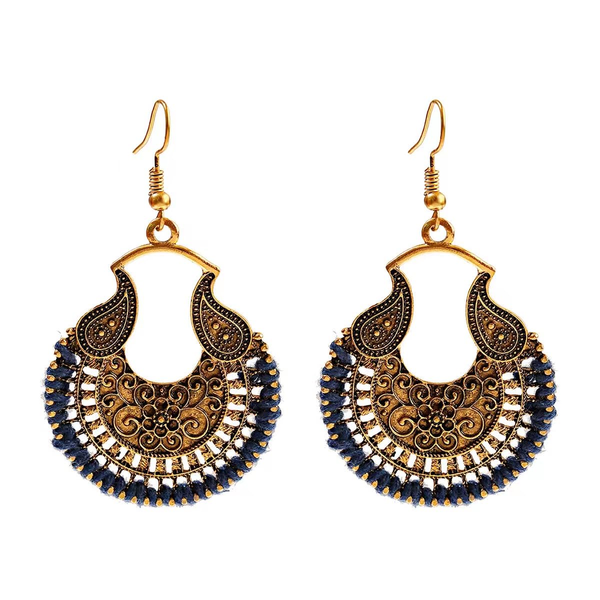 Silver/Gold Boho Dangle Statement Earrings for Women Trendy,Handmade Vintage Dainty Cute Long Drop Summer Earrings,fashion Accessories Jewelry Gifts