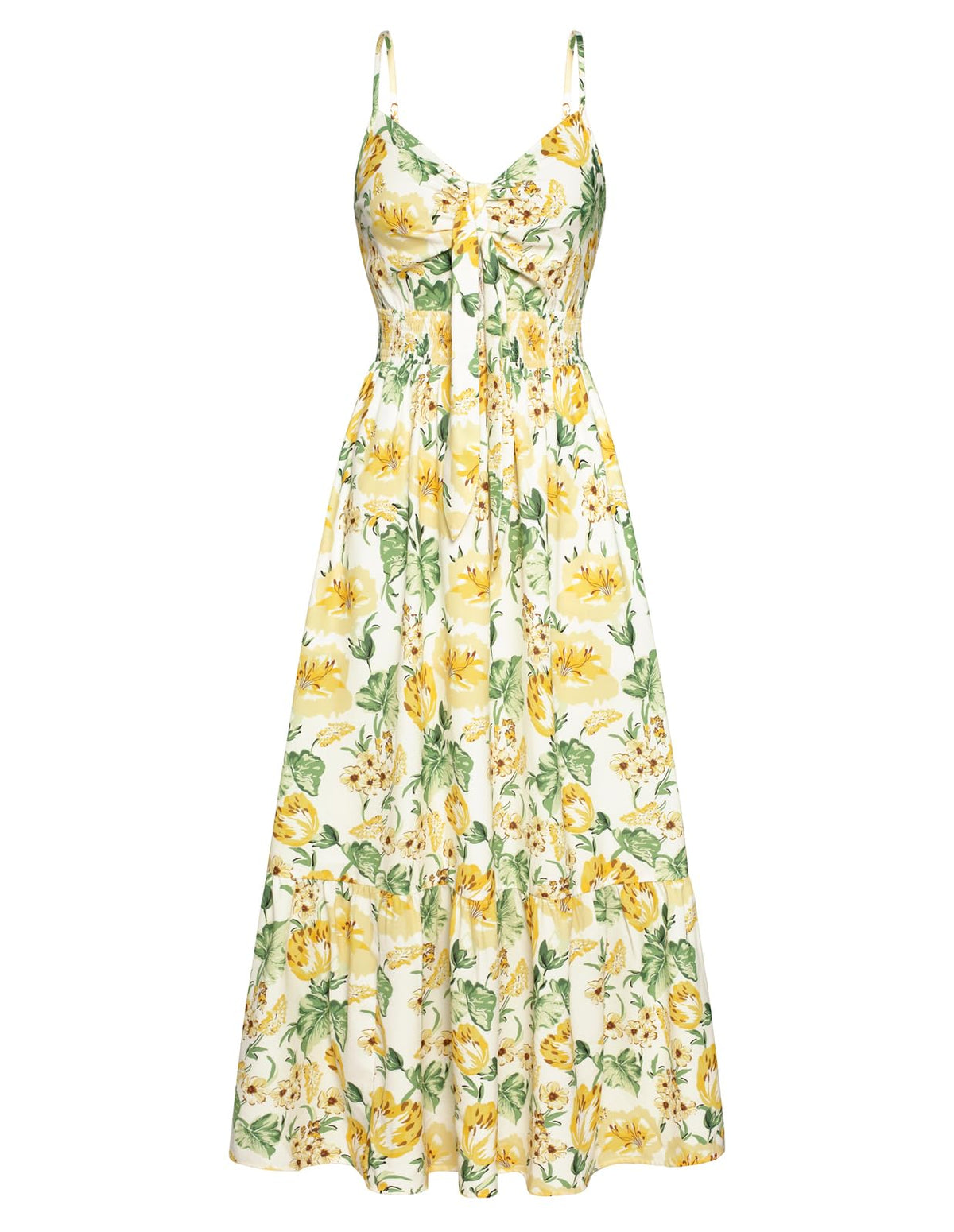 GRACE KARIN Womens Summer Floral Maxi Dresses 2026 Long Flowy Boho Dress Beach Vacation Sundresses Casual Clothes with Pocket