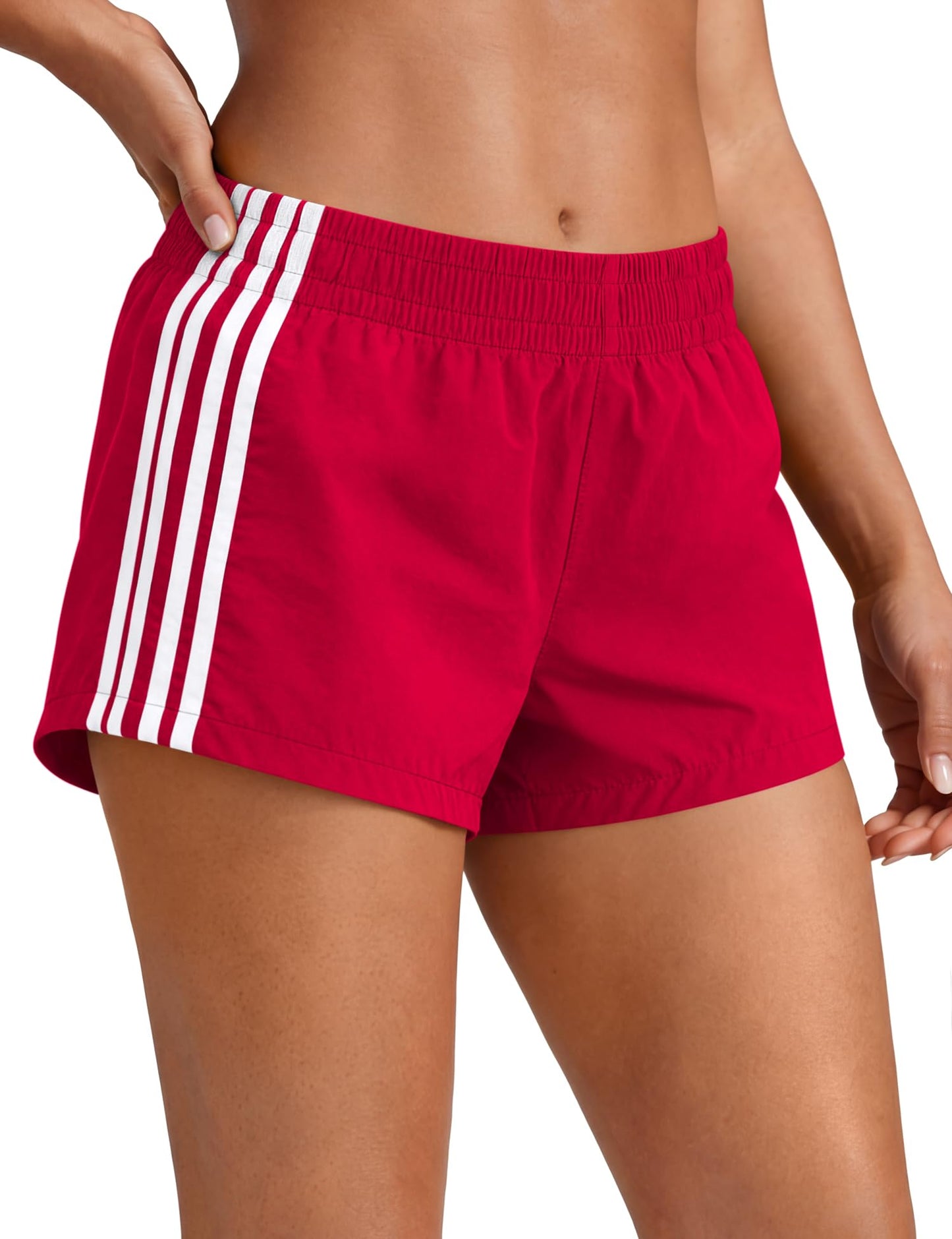 Womens Shorts Sweat Track Athletic Low Rise Micro Y2k UPF 50+ Short | Summer Side Stripes Shorts Workout Gym Running Cute Girls Athleisure Clothing
